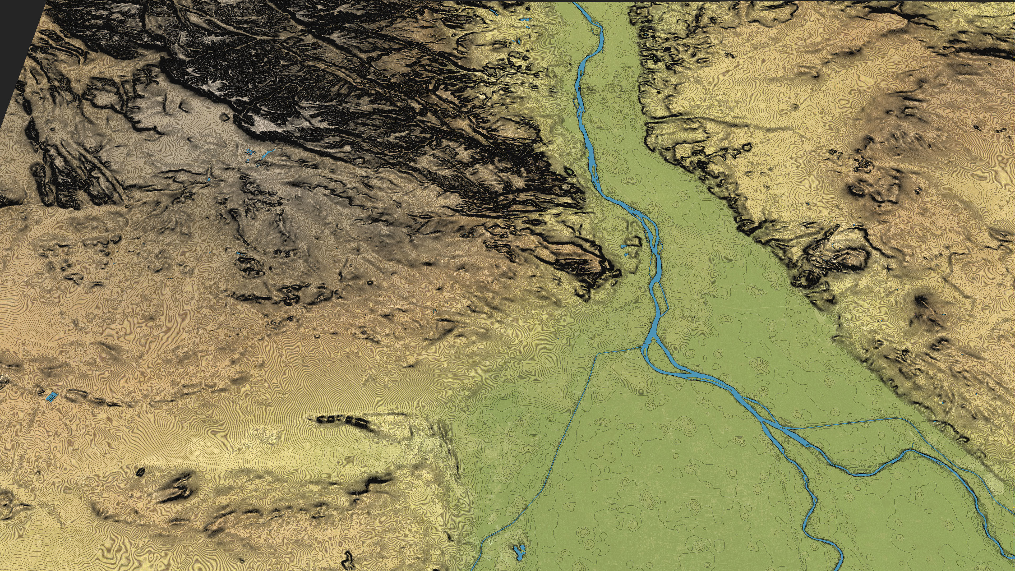 Cairo - Topography Terrain Low-poly 3D model_15