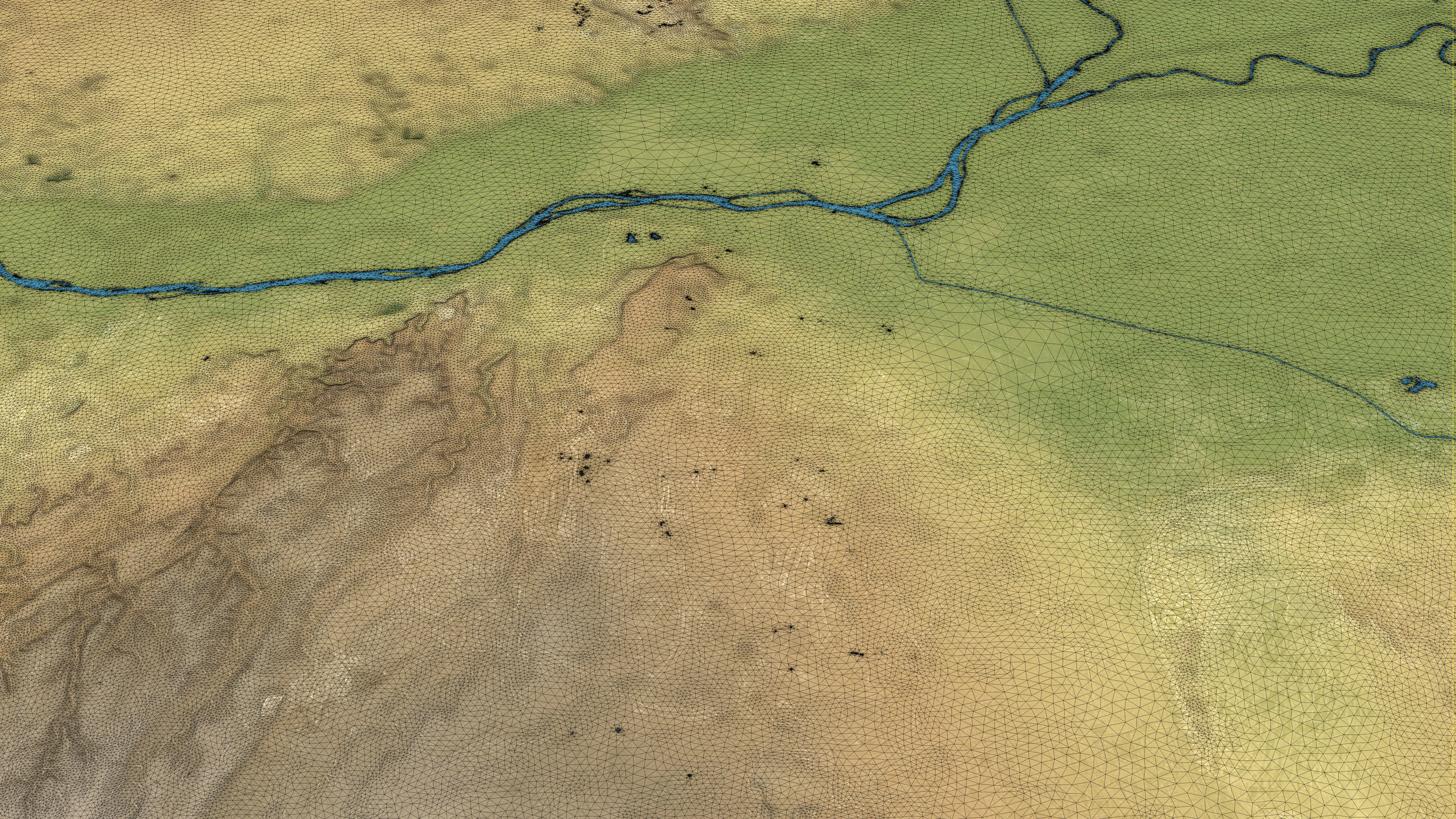 Cairo - Topography Terrain Low-poly 3D model_44