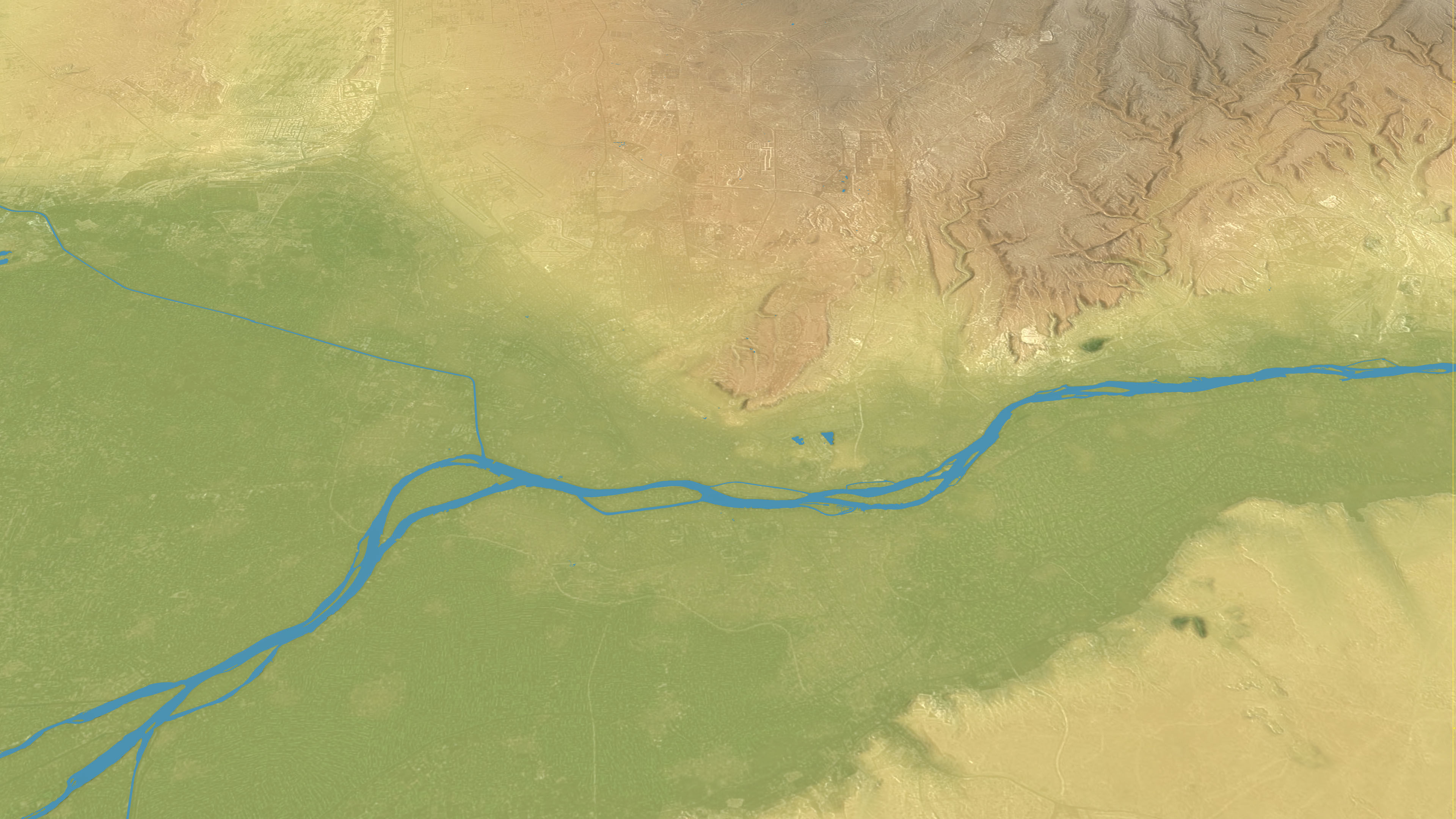 Cairo - Topography Terrain Low-poly 3D model_31