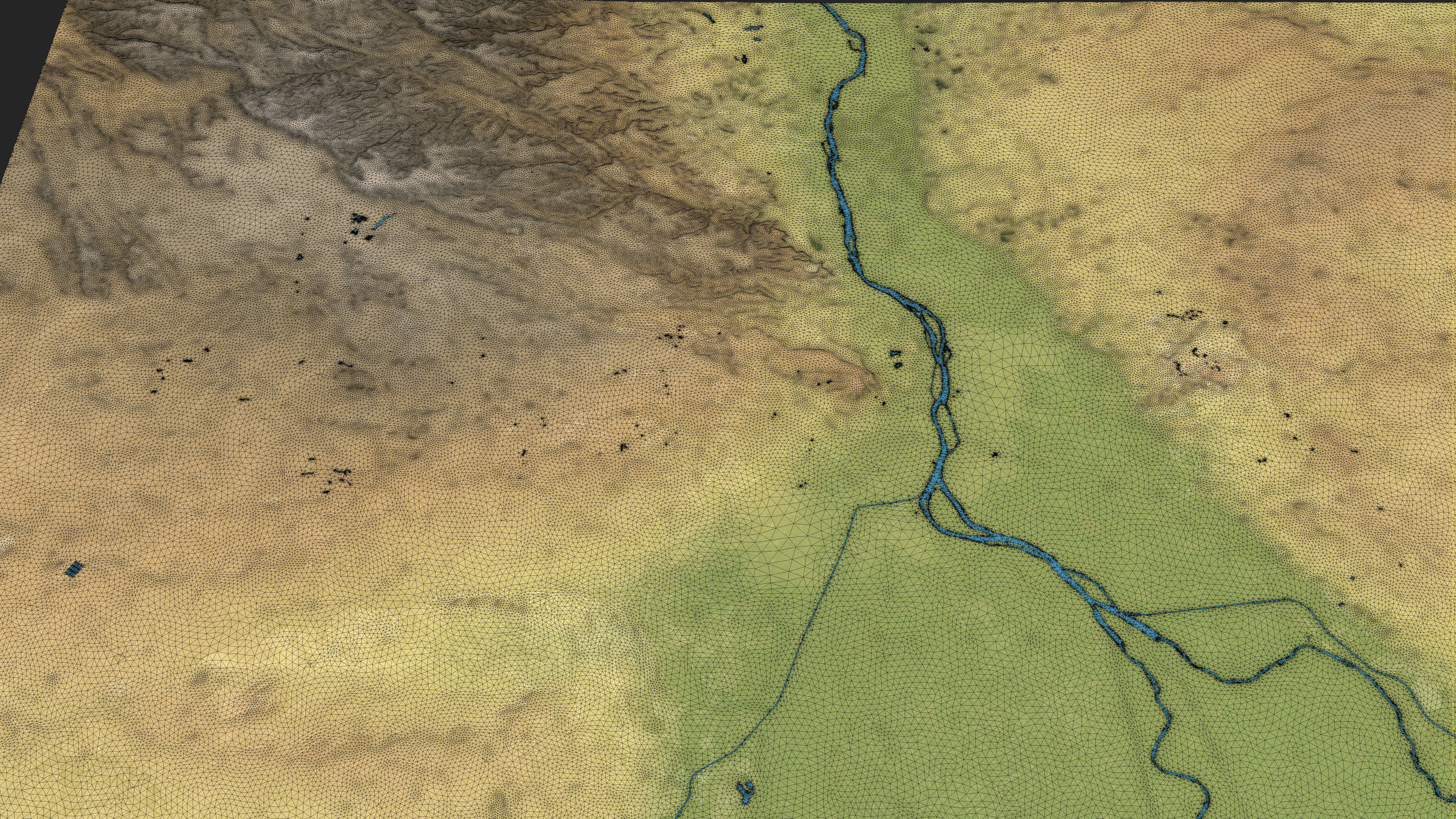 Cairo - Topography Terrain Low-poly 3D model_14