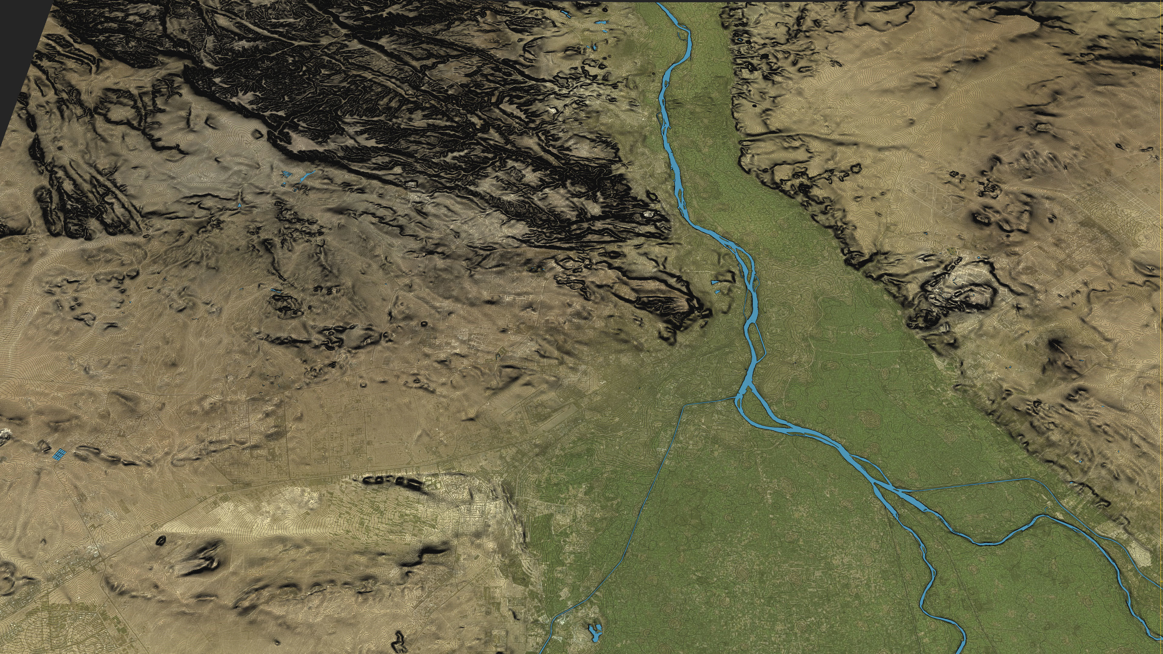 Cairo - Topography Terrain Low-poly 3D model_16