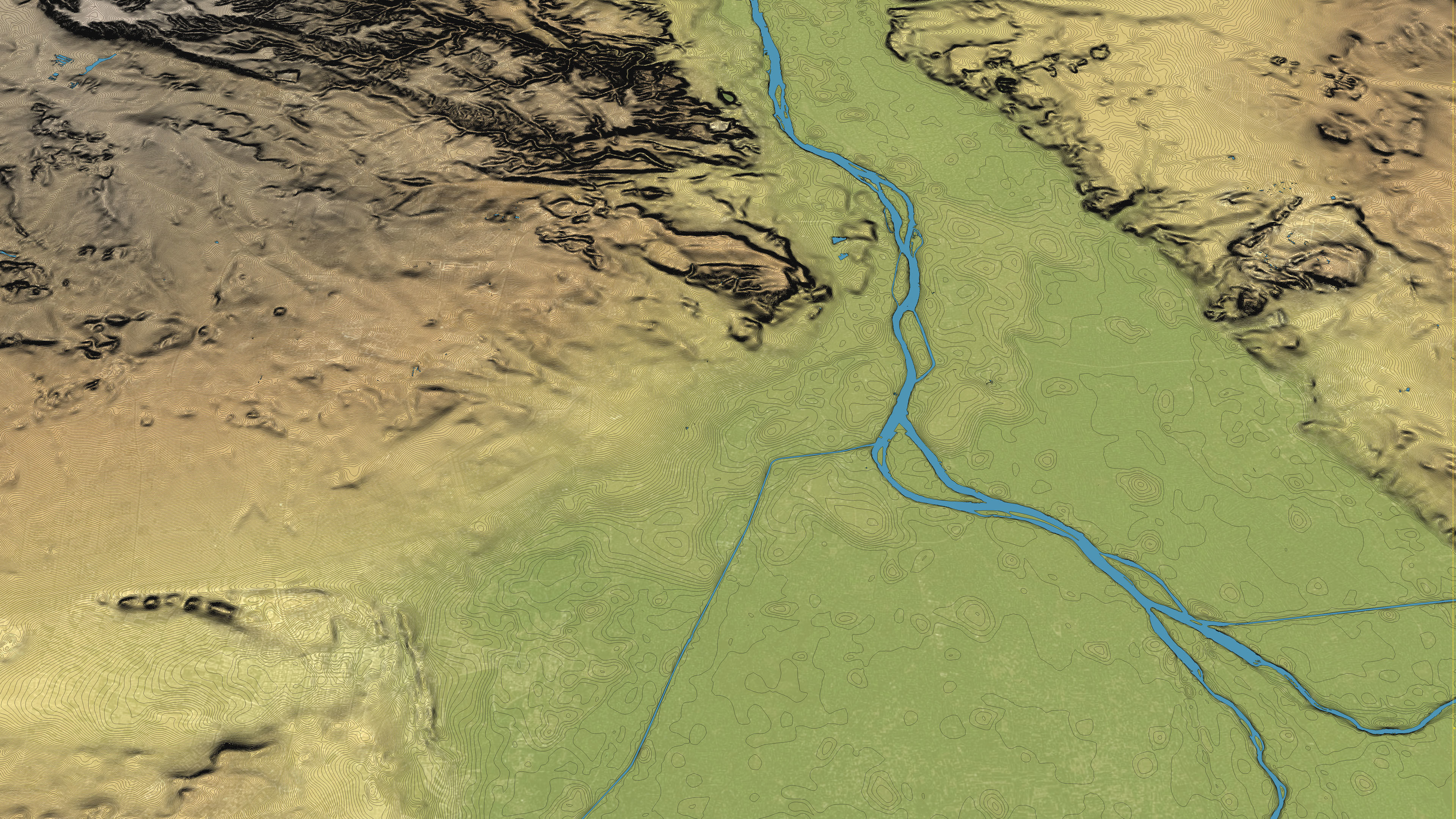 Cairo - Topography Terrain Low-poly 3D model_39