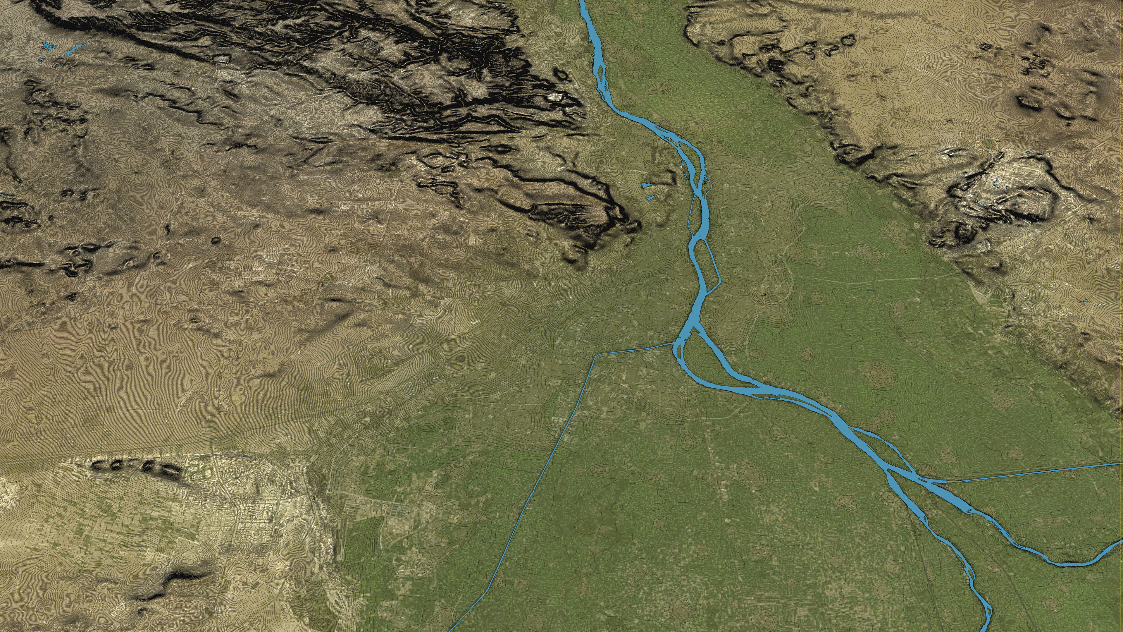 Cairo - Topography Terrain Low-poly 3D model_40