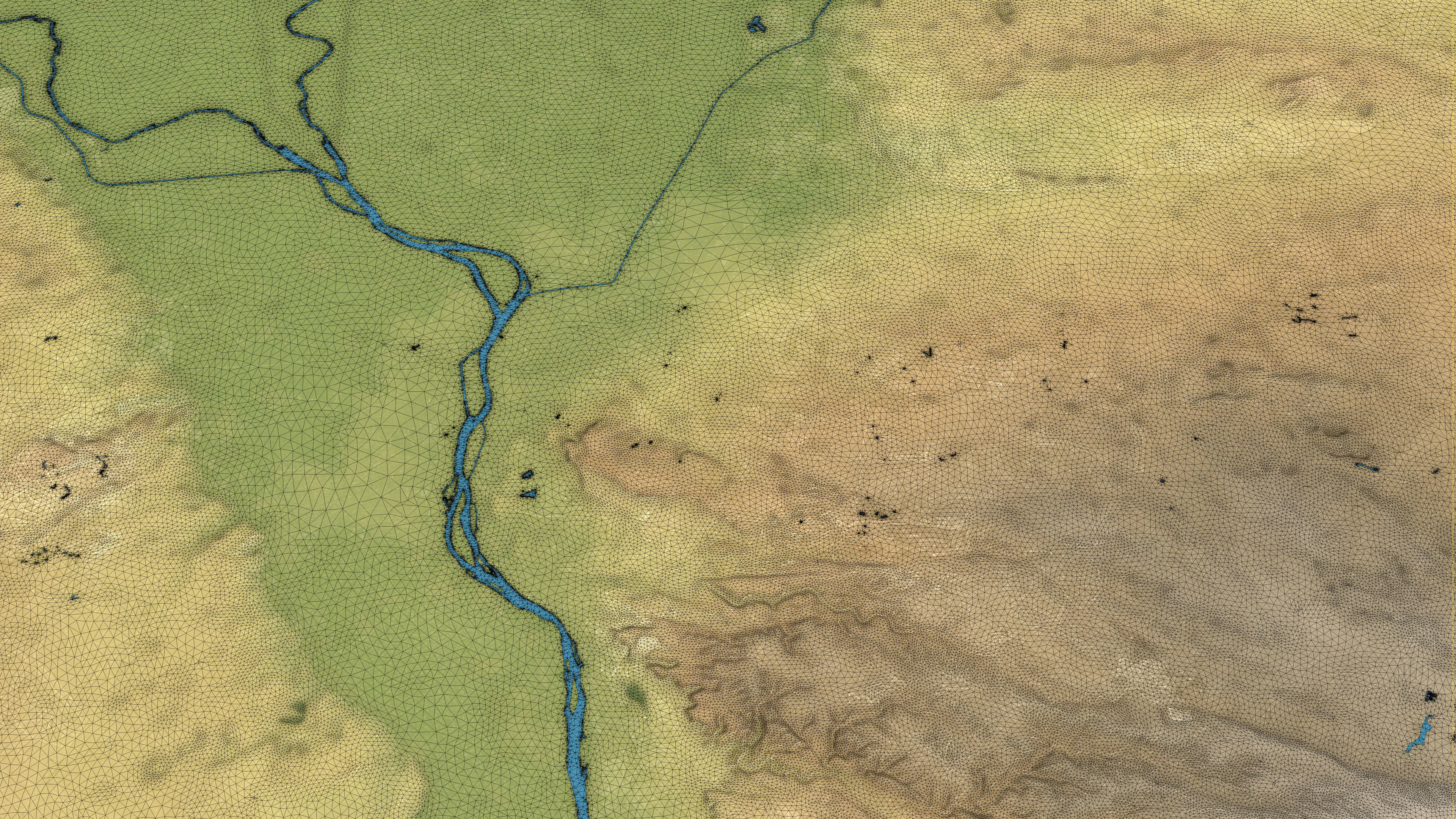 Cairo - Topography Terrain Low-poly 3D model_26