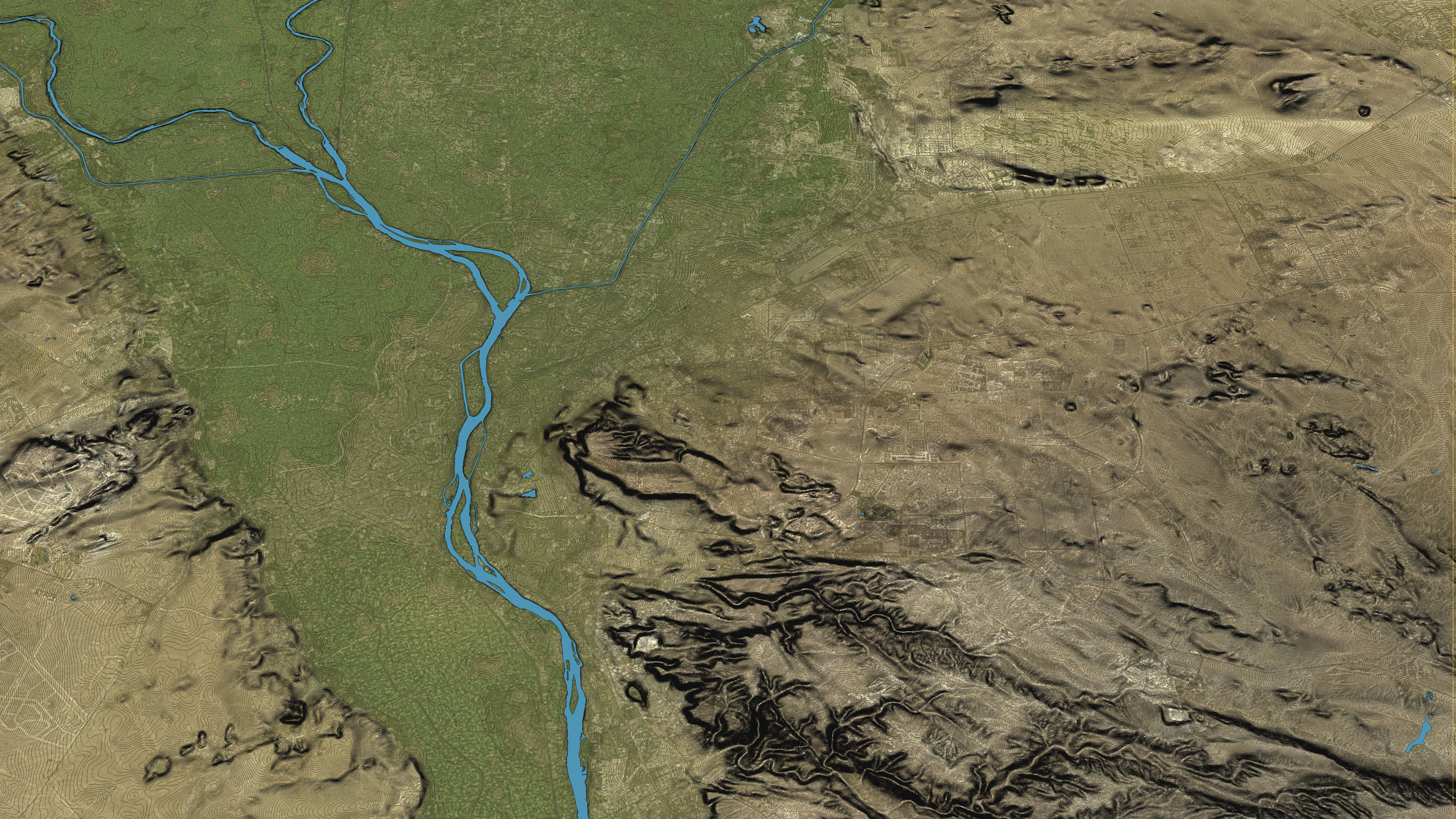 Cairo - Topography Terrain Low-poly 3D model_28