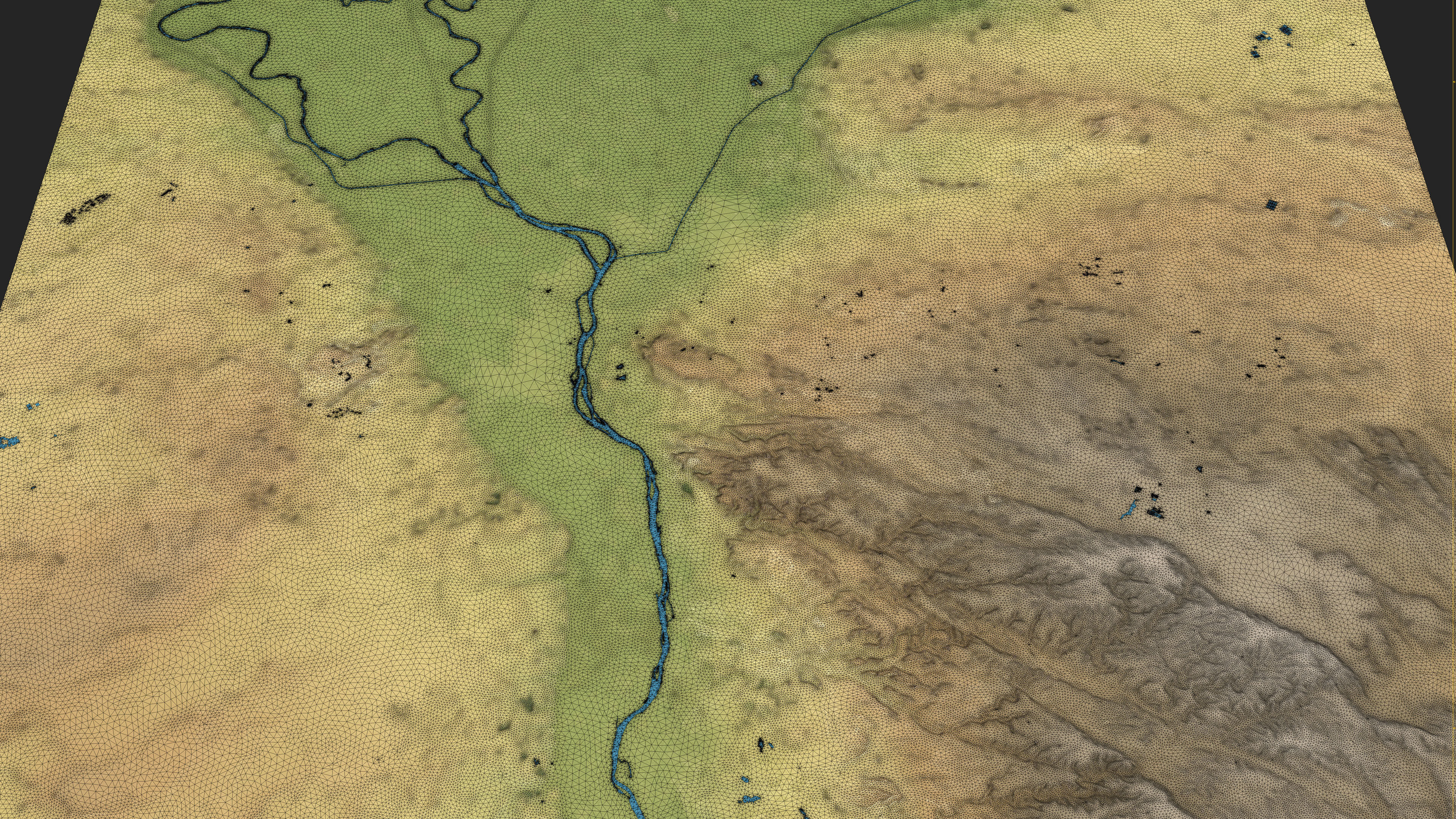 Cairo - Topography Terrain Low-poly 3D model_2