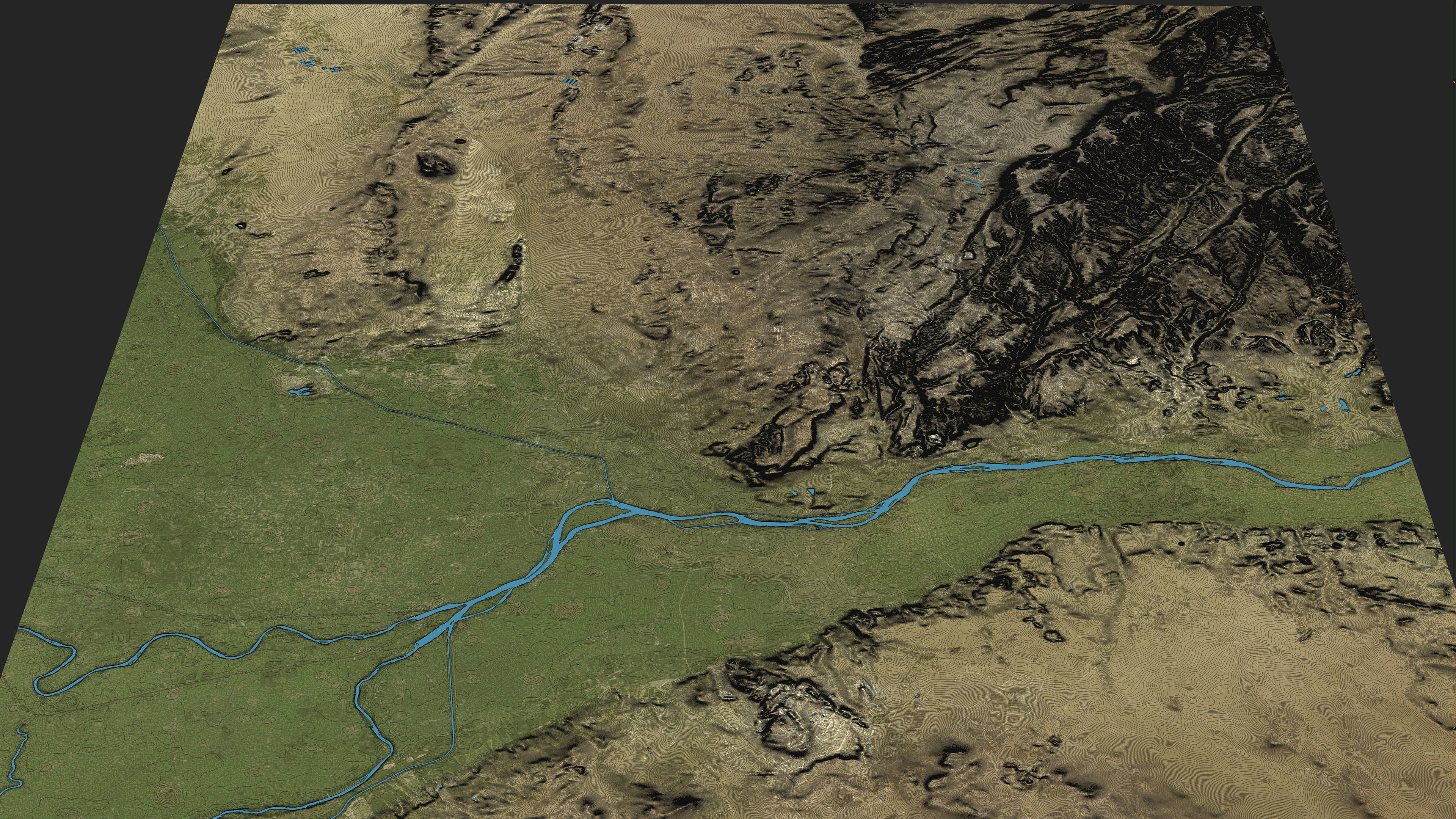Cairo - Topography Terrain Low-poly 3D model_10