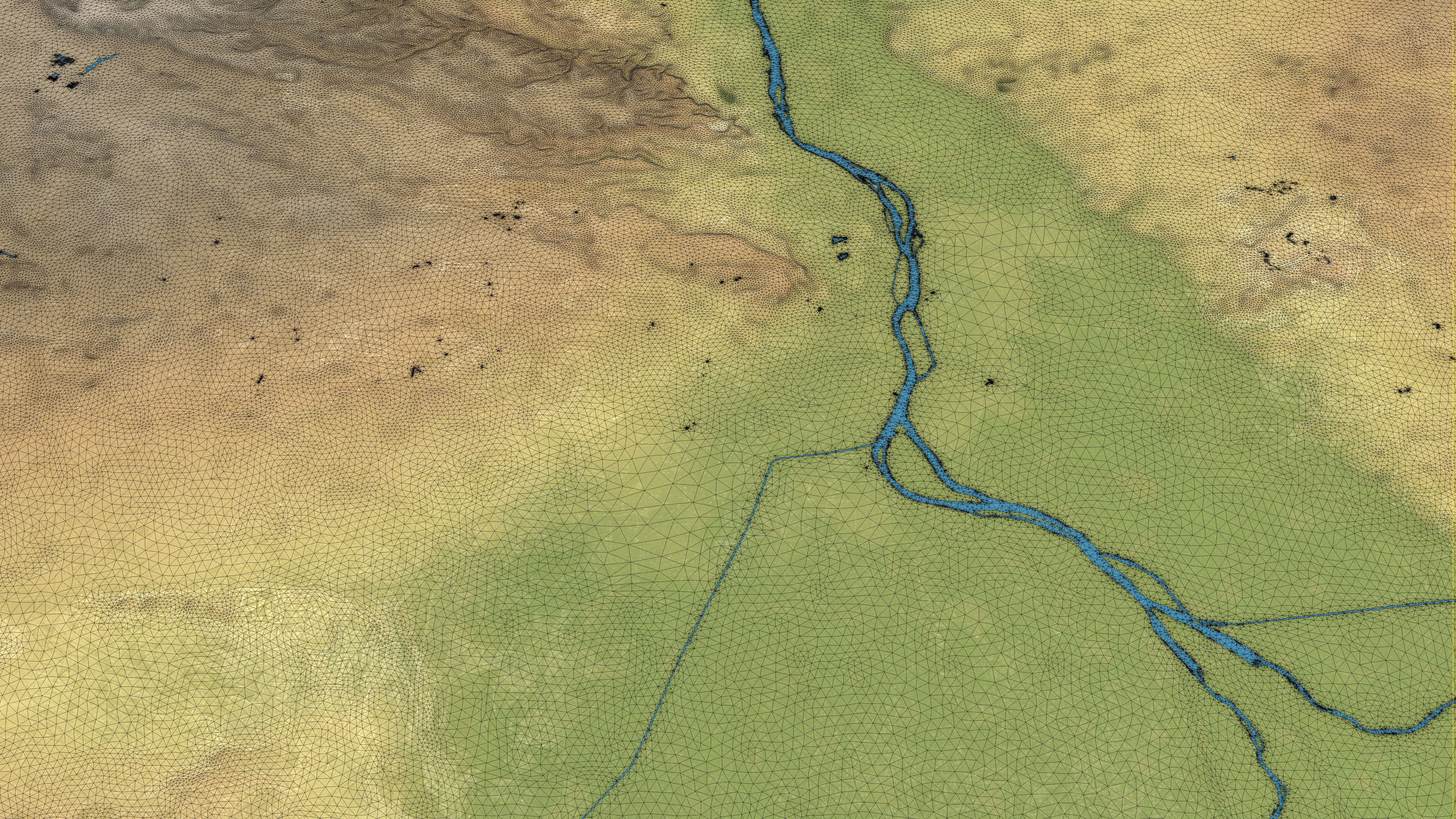 Cairo - Topography Terrain Low-poly 3D model_38