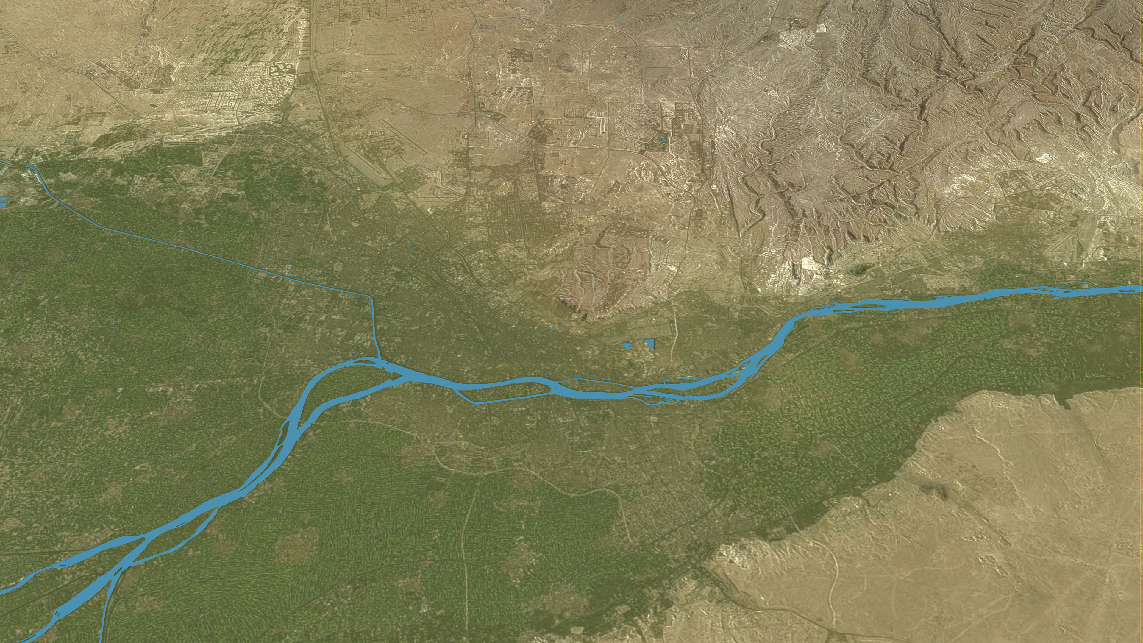 Cairo - Topography Terrain Low-poly 3D model_36