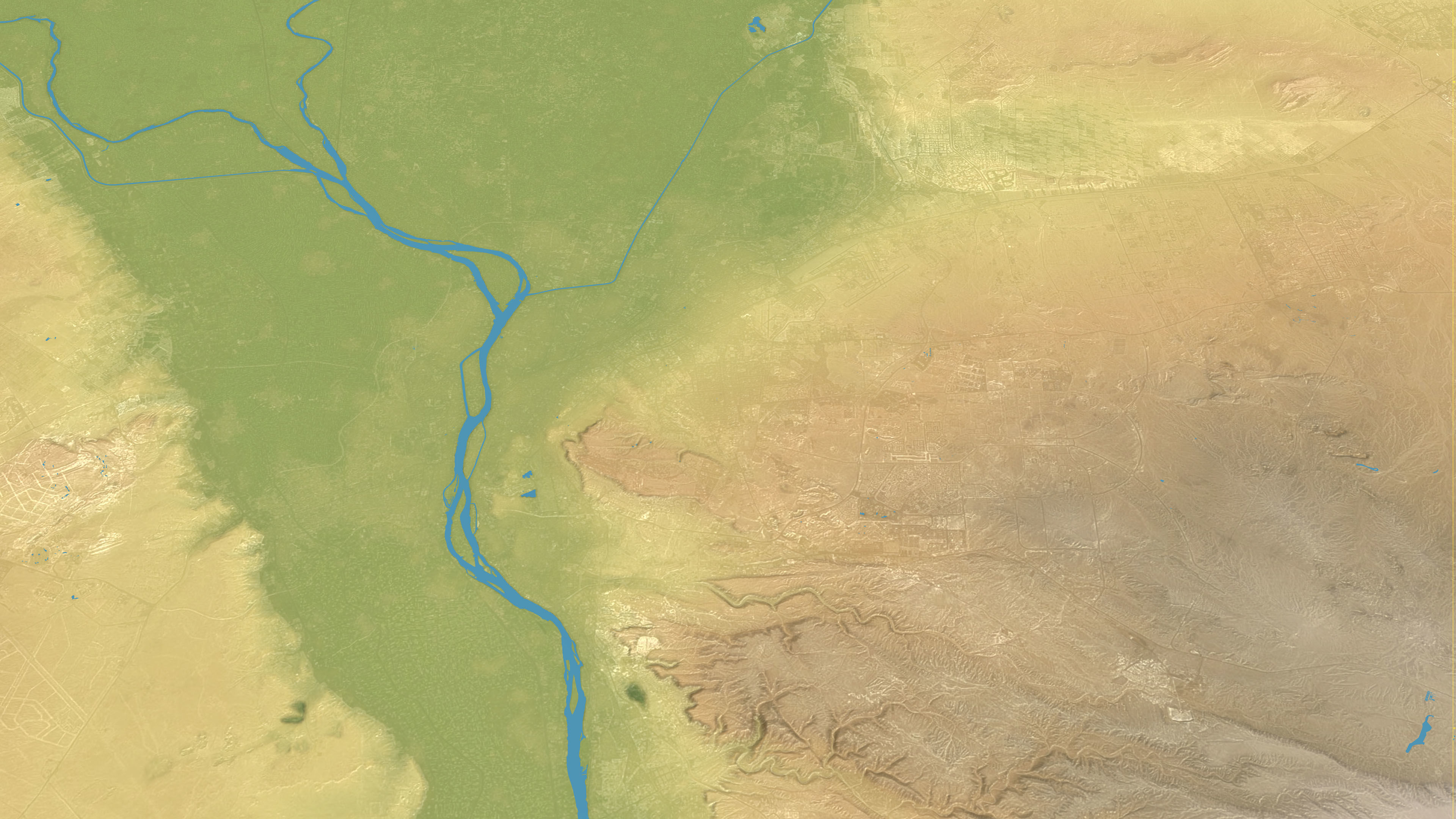 Cairo - Topography Terrain Low-poly 3D model_25