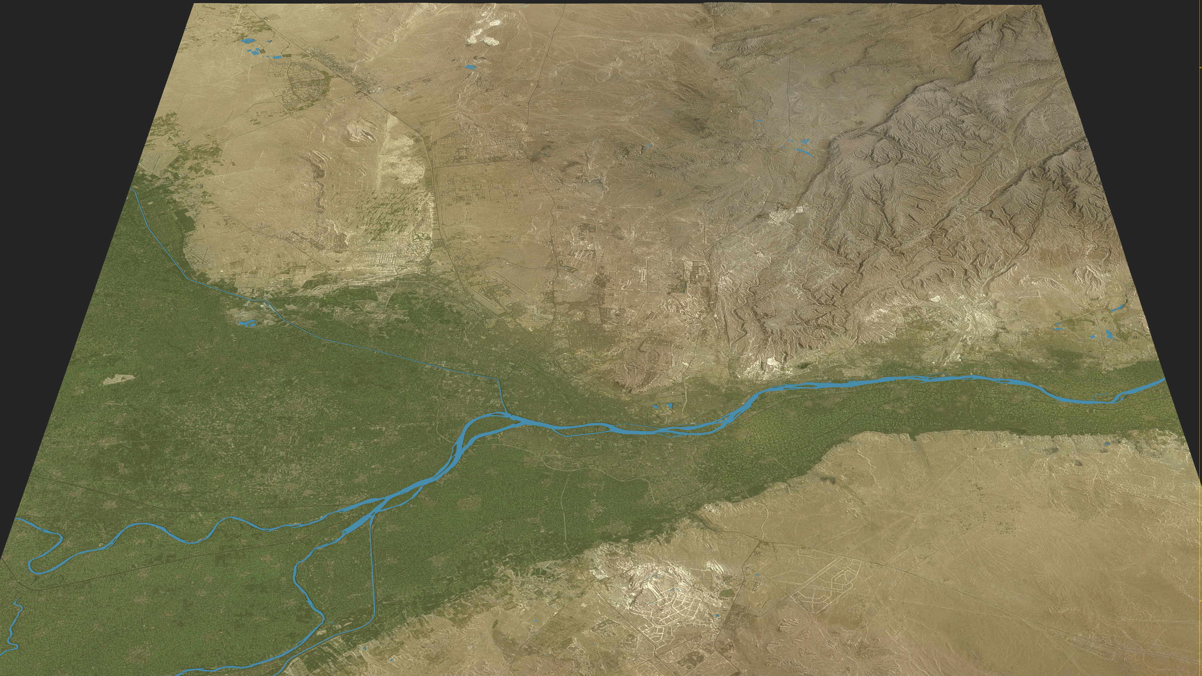 Cairo - Topography Terrain Low-poly 3D model_12