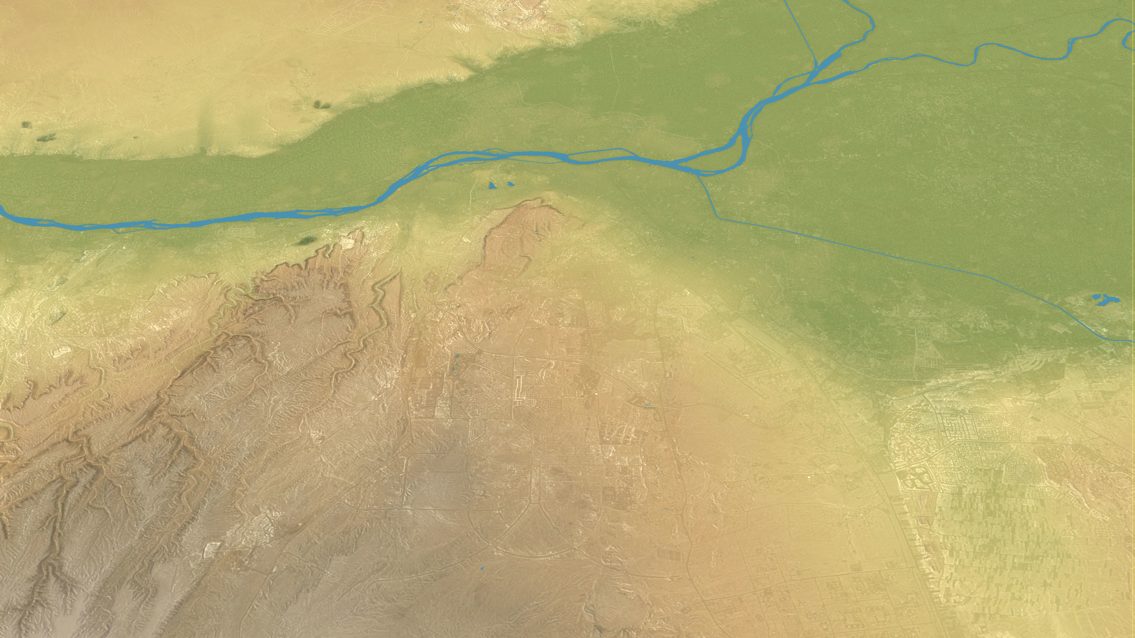 Cairo - Topography Terrain Low-poly 3D model_43