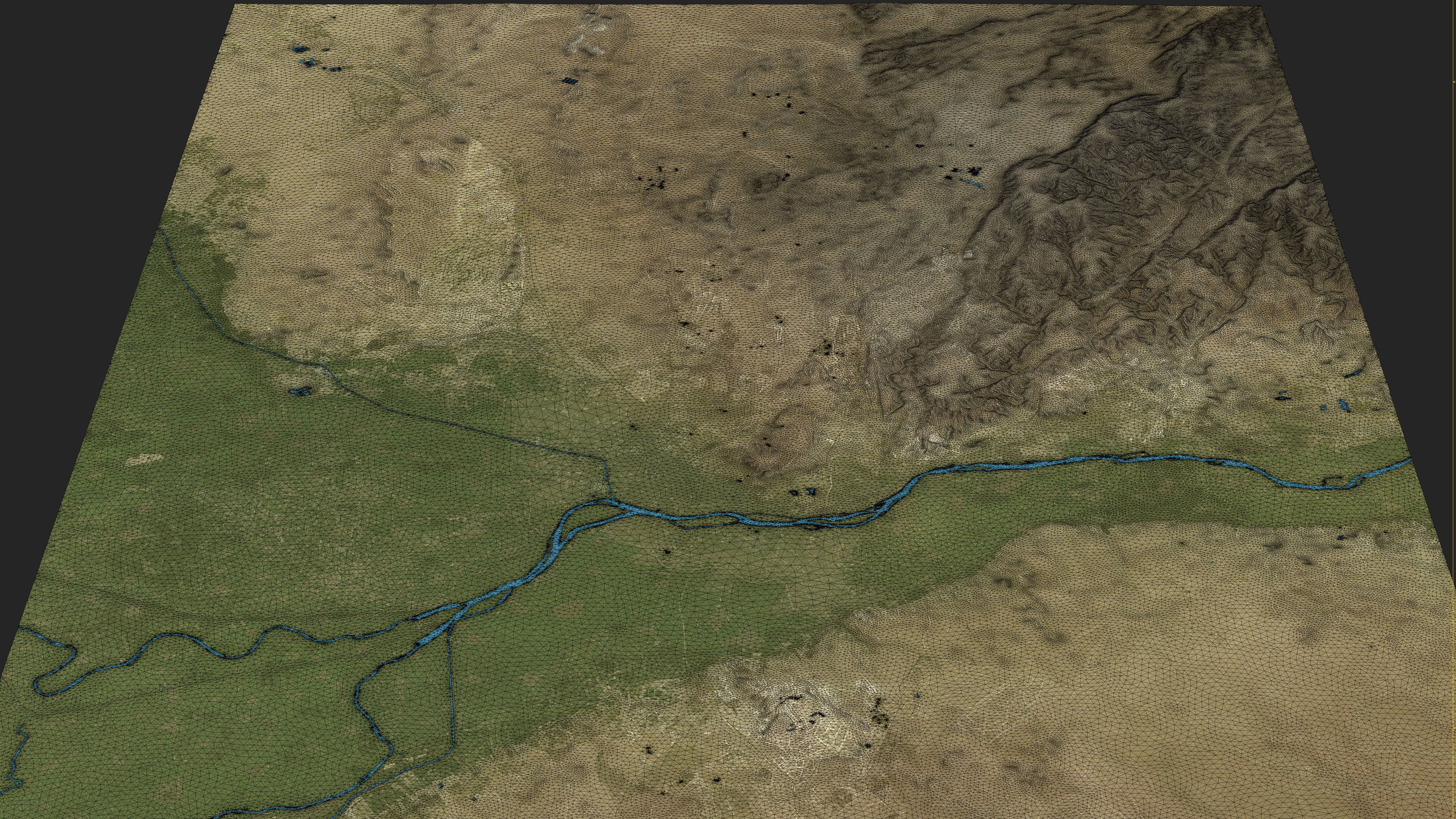 Cairo - Topography Terrain Low-poly 3D model_11