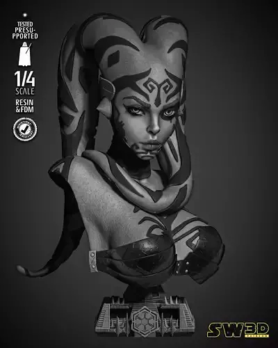 STAR WARS Darth Talon Bust 3D print model
