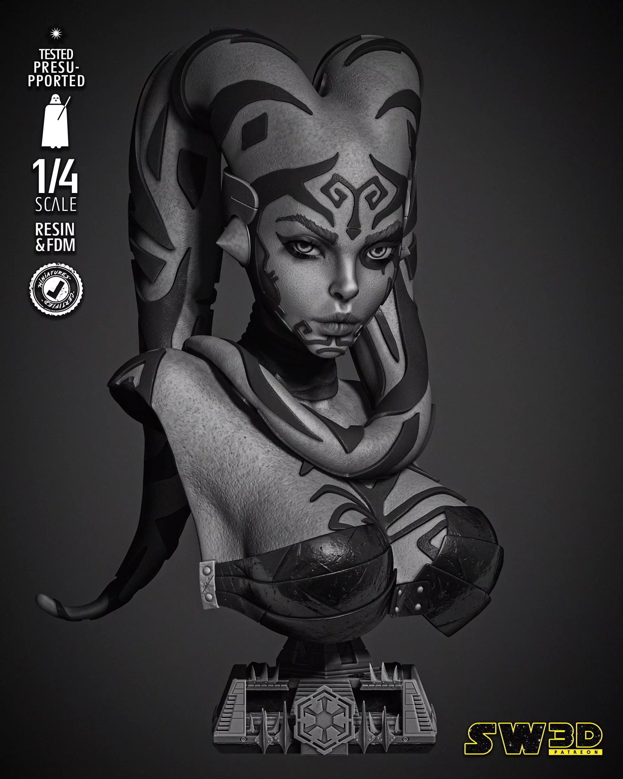 STAR WARS Darth Talon Bust 3D print model