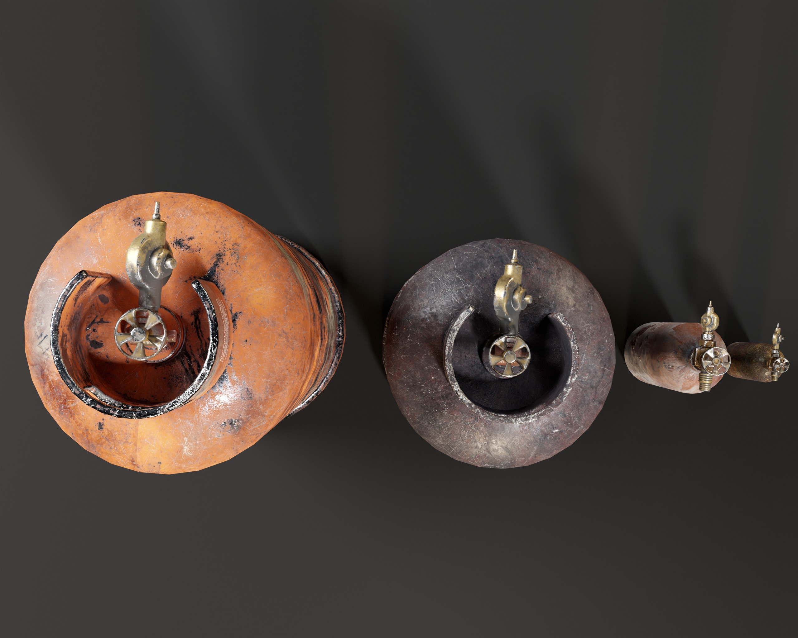 Gas Canister Capsules Low-poly 3D model_14