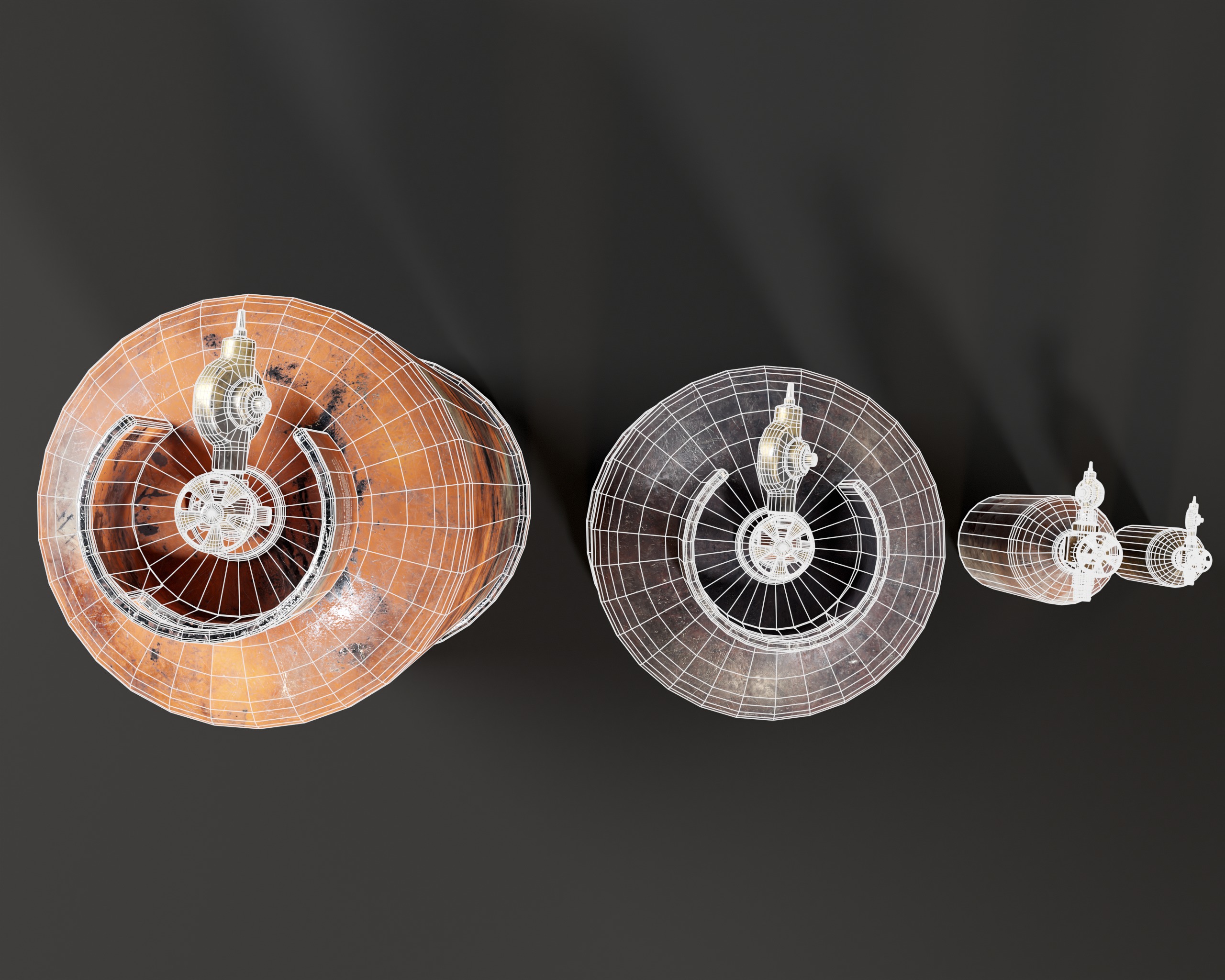 Gas Canister Capsules Low-poly 3D model_15