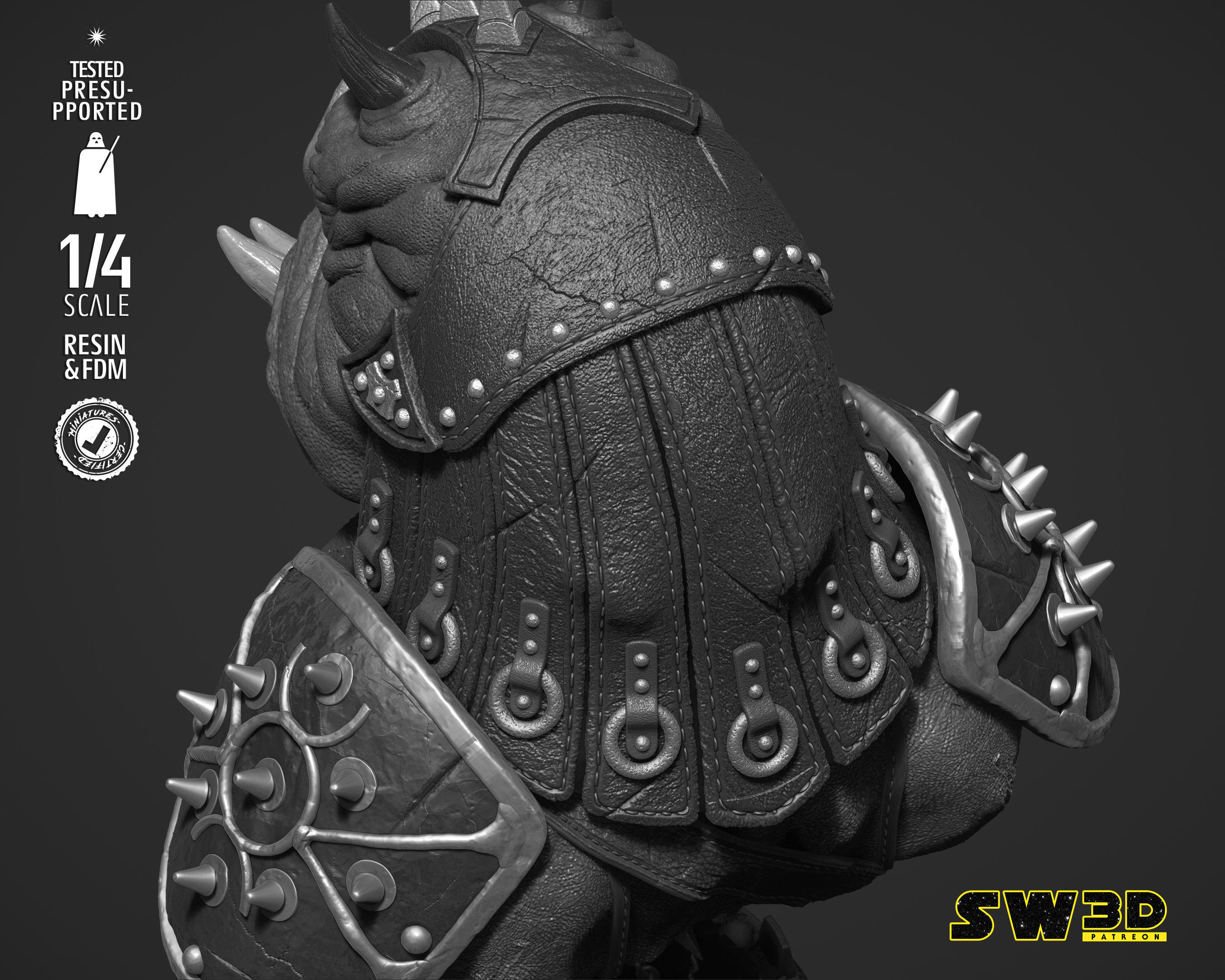 STAR WARS Gamorrean Bust 3D print model_35