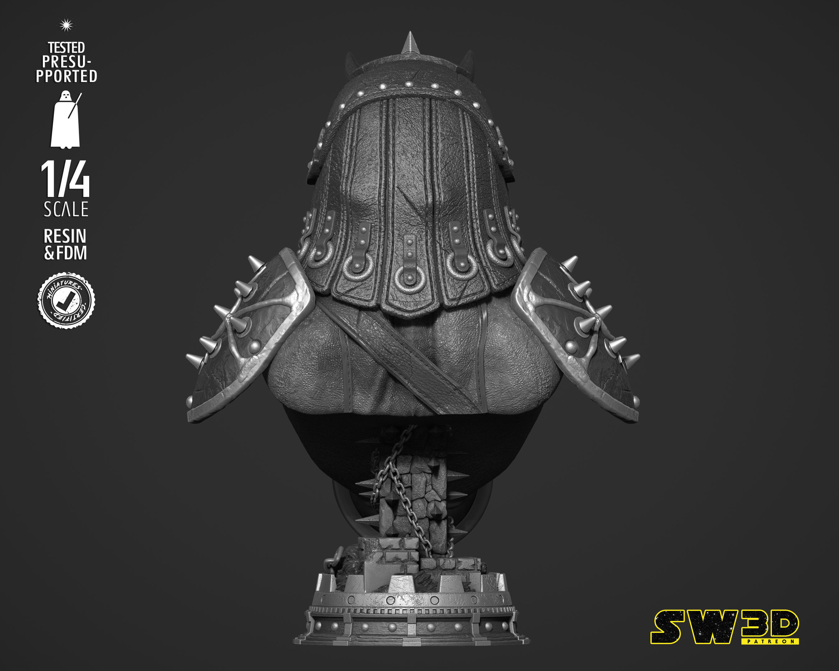 STAR WARS Gamorrean Bust 3D print model_8