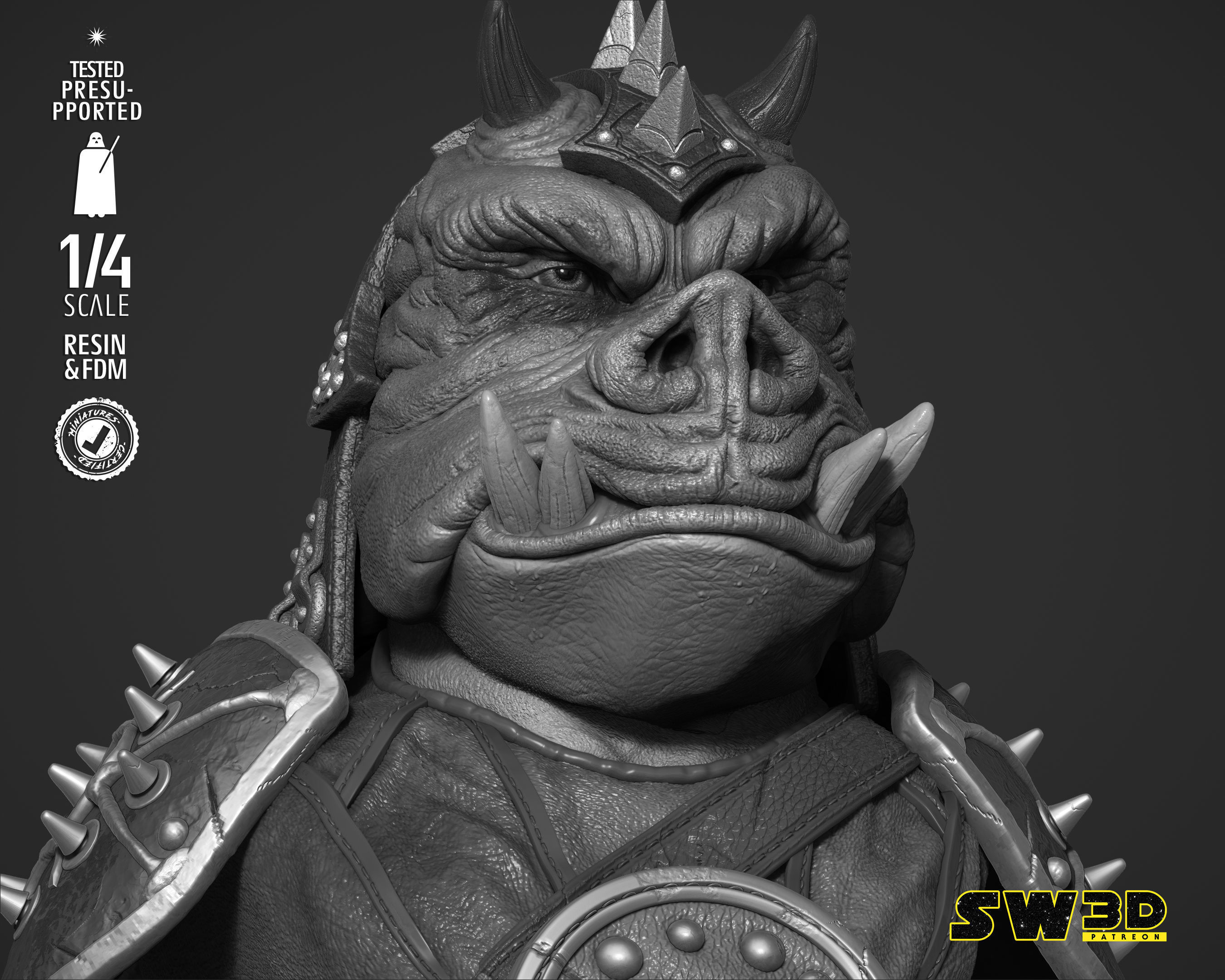 STAR WARS Gamorrean Bust 3D print model_24