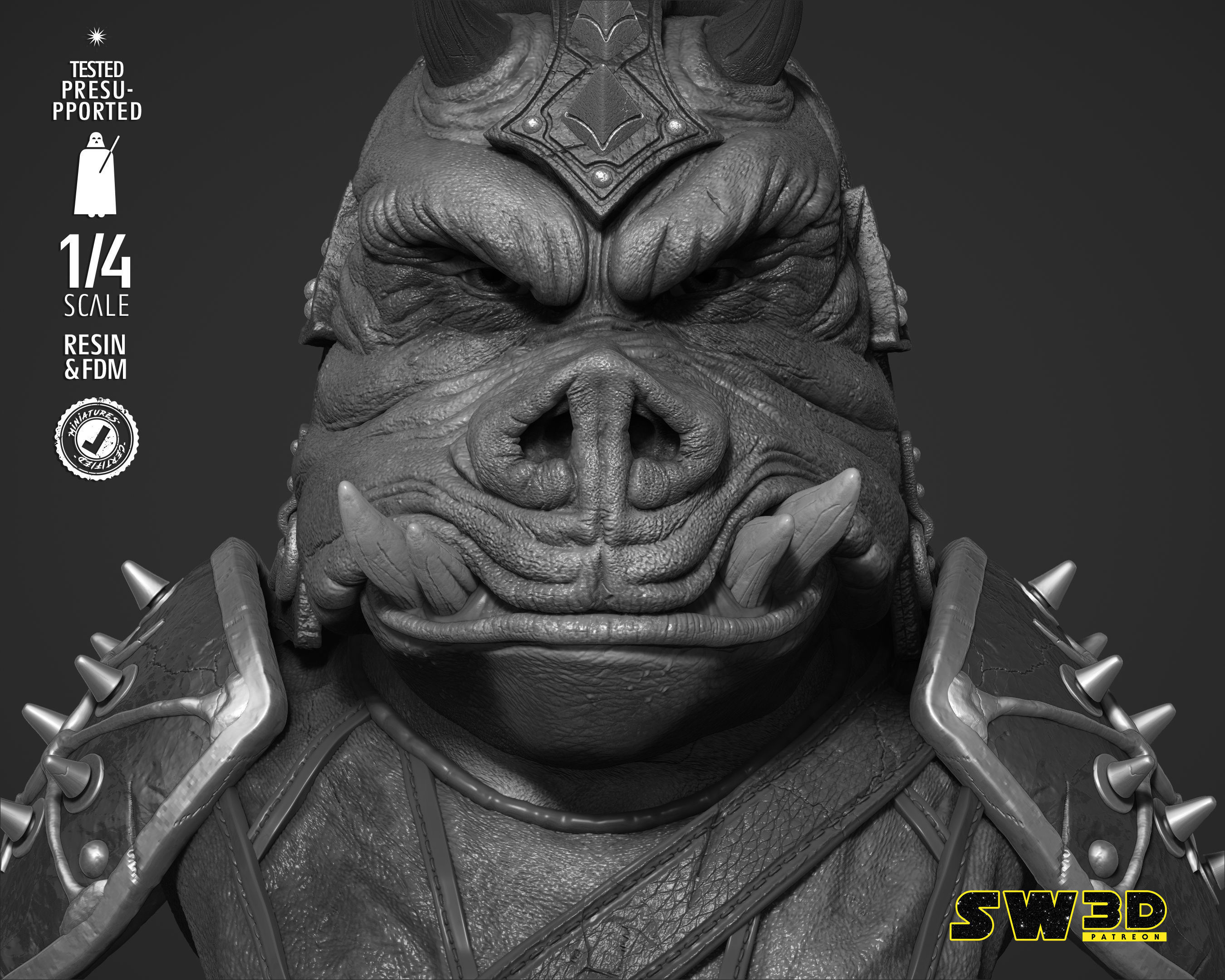 STAR WARS Gamorrean Bust 3D print model_37
