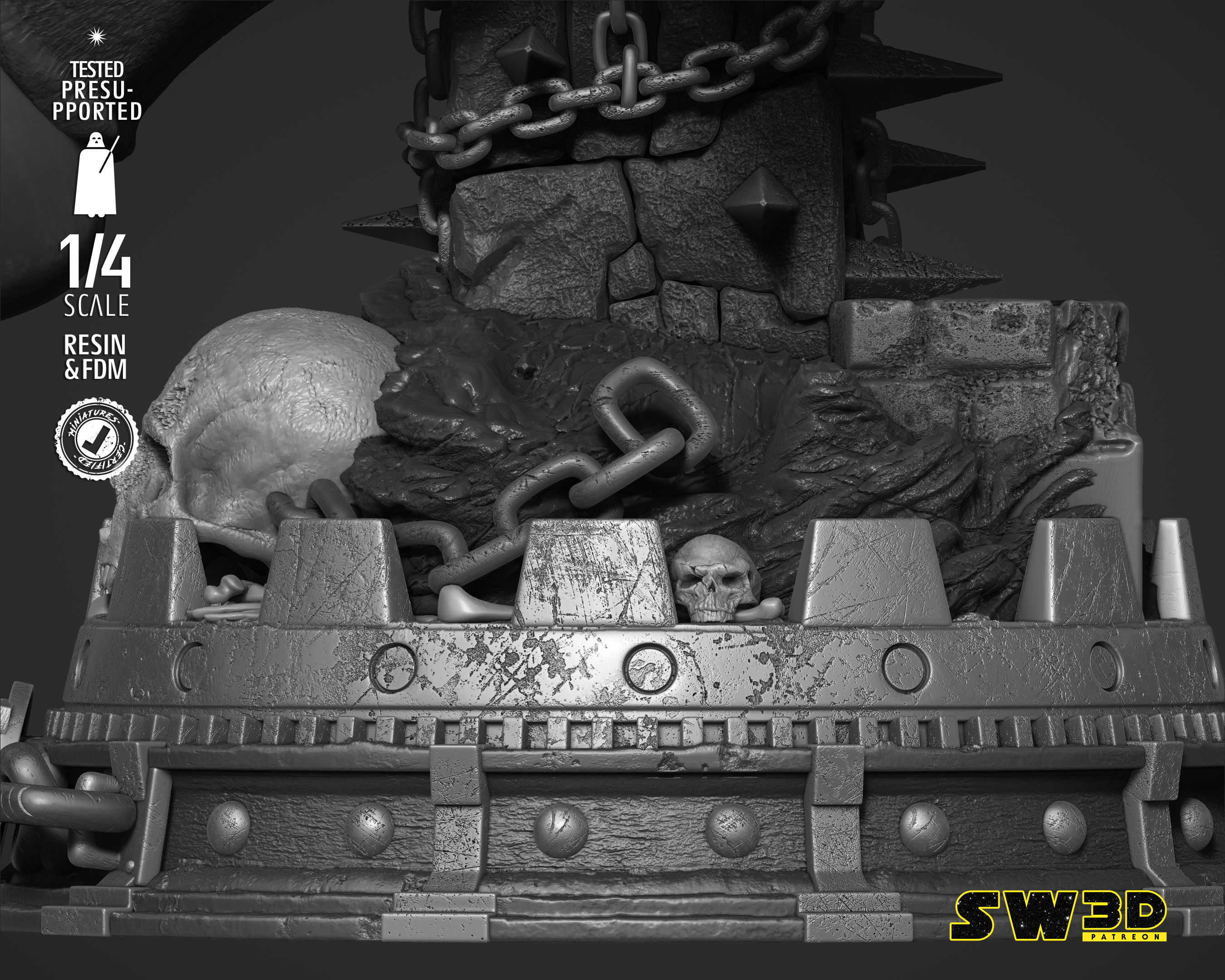 STAR WARS Gamorrean Bust 3D print model_10