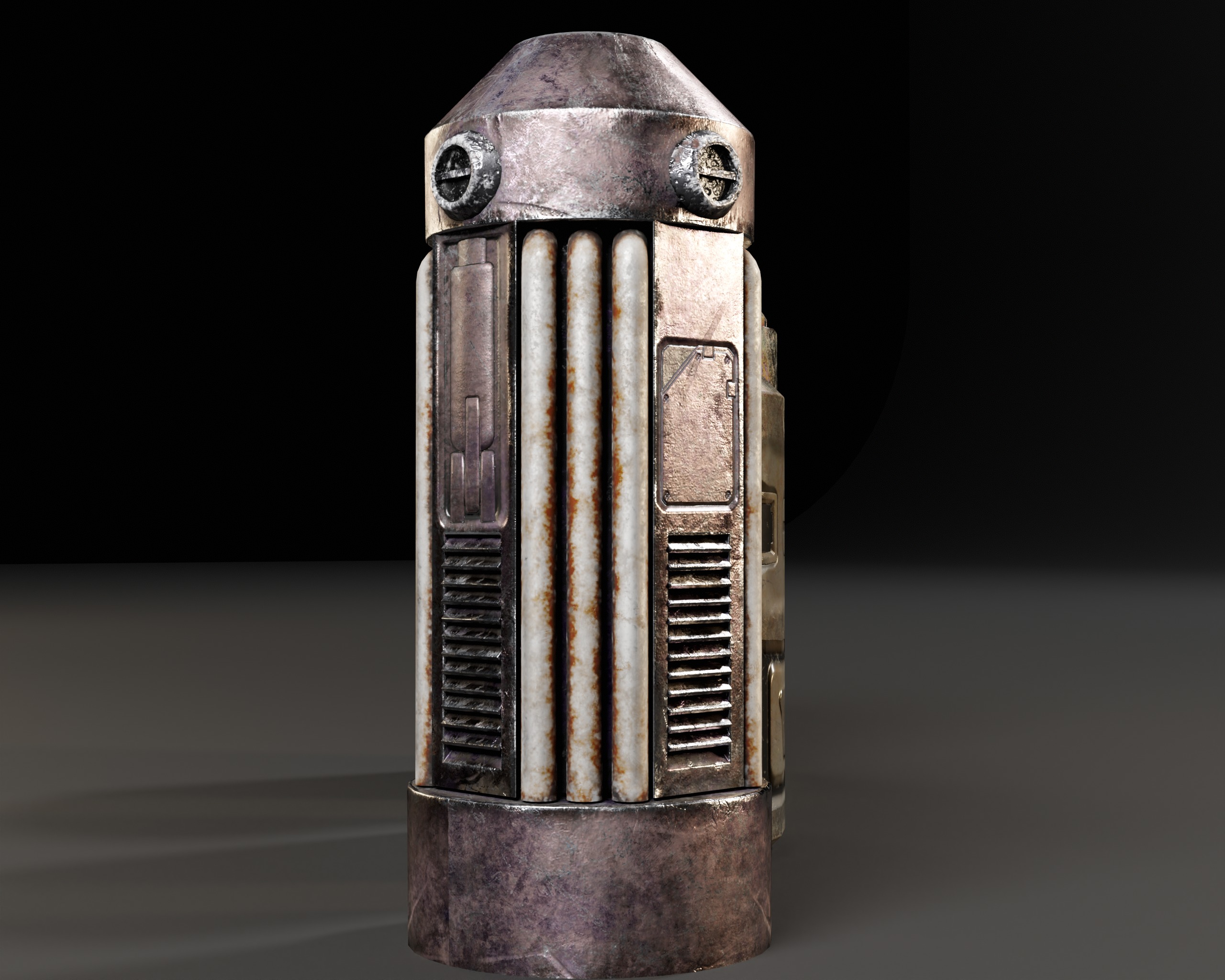 Powered Canister Set Low-poly 3D model_8