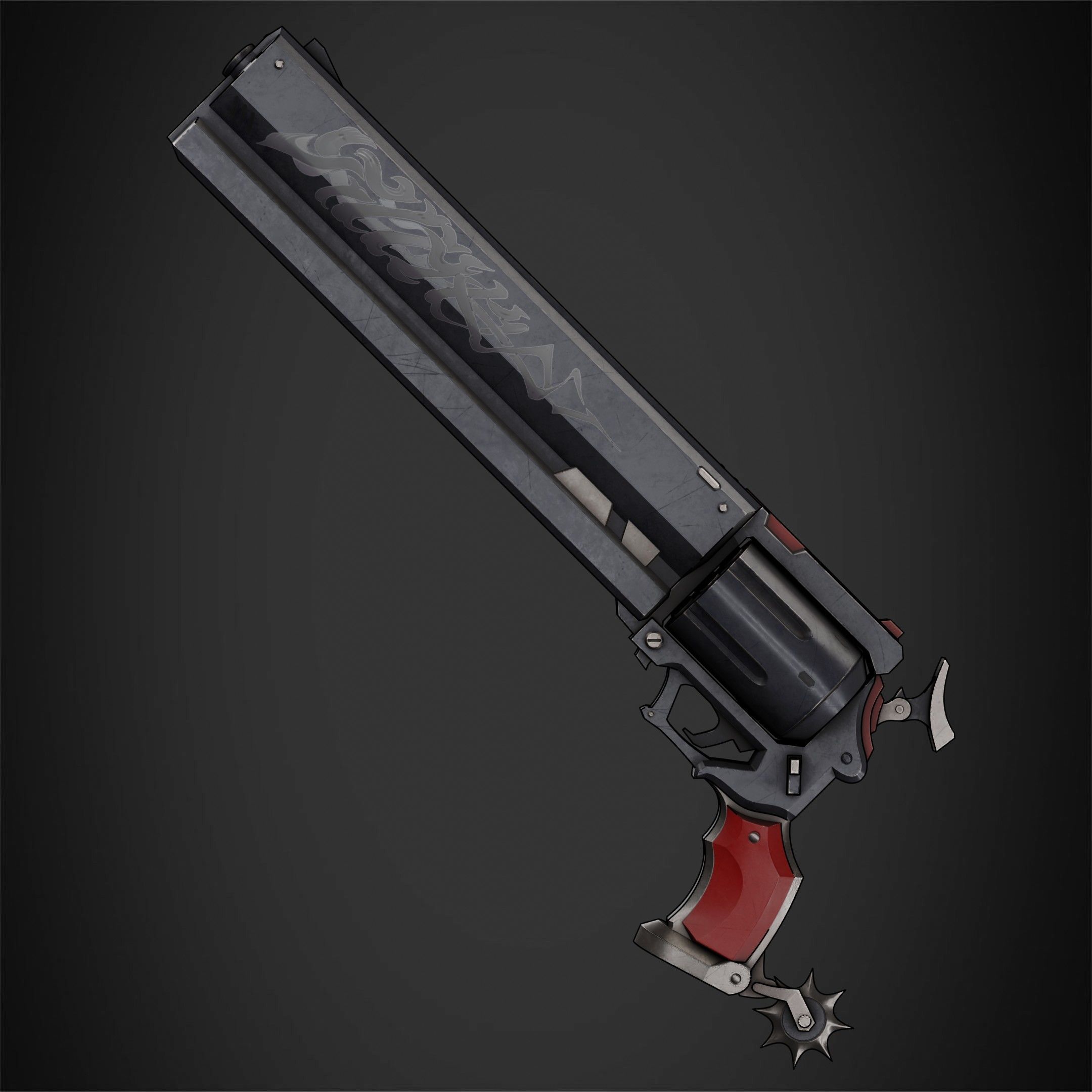 Zenless Zone Zero Billy Kid The Girls Revolver for Cosplay 3D print model_3