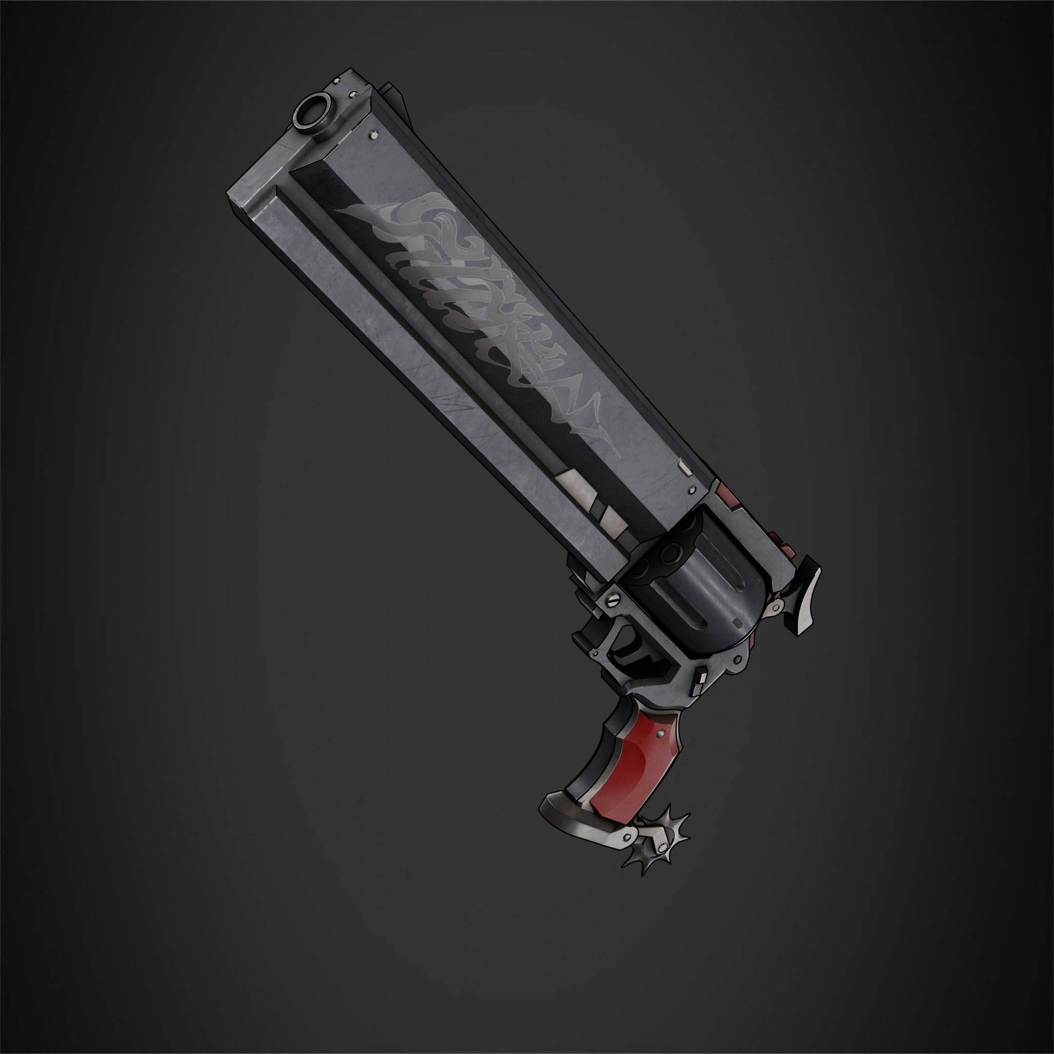 Zenless Zone Zero Billy Kid The Girls Revolver for Cosplay 3D print model_10