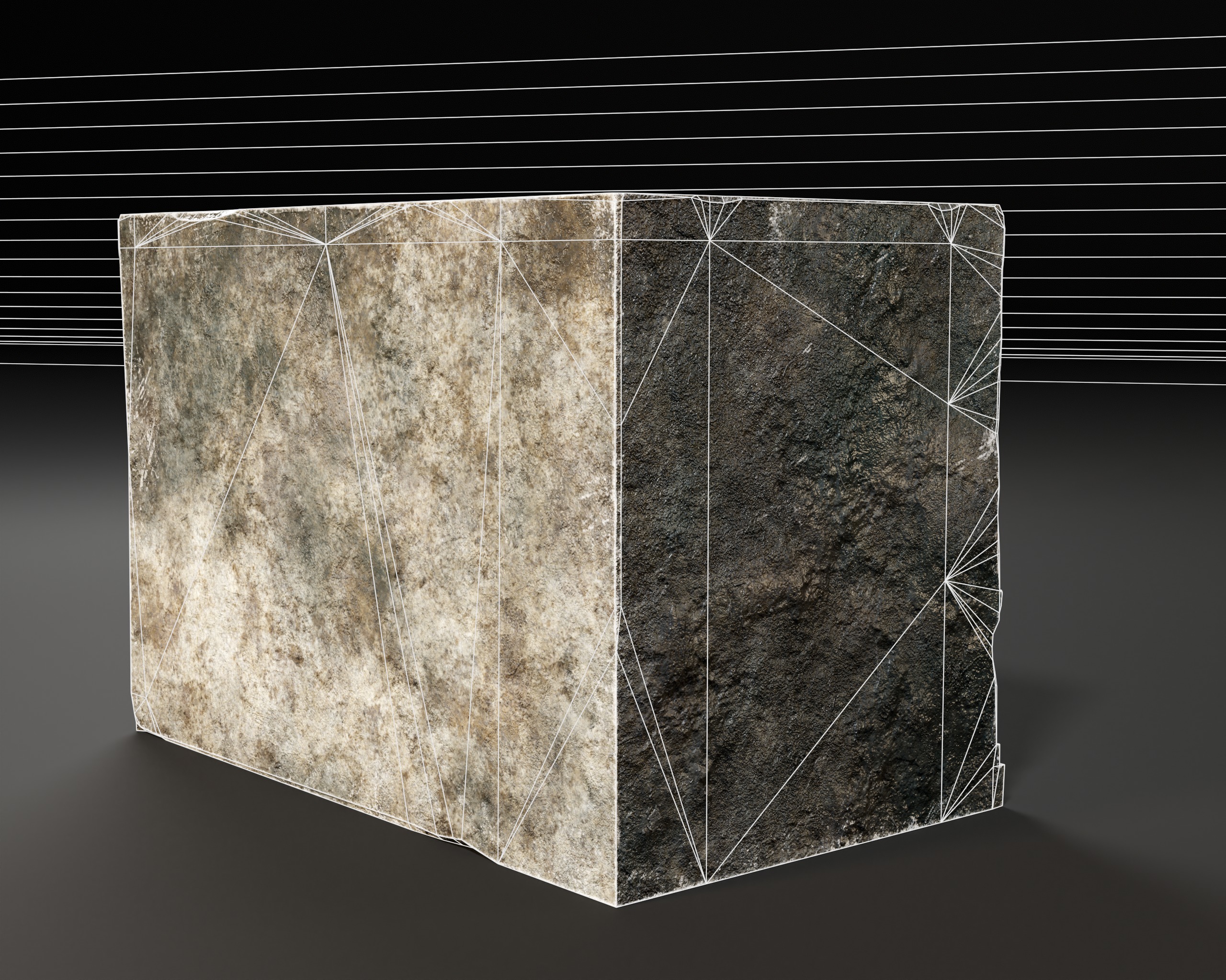 Medieval Tomb Shelf  Low-poly 3D model_11