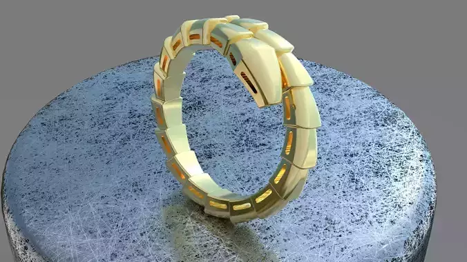 Bvlgari Serpenti Viper Ring 3D print model