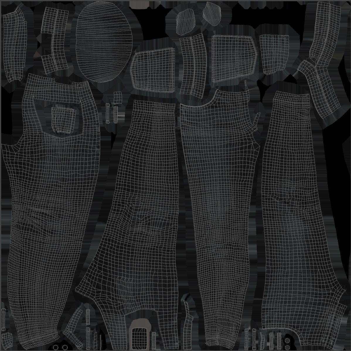 Jeans 142 - All MH Bodies - UE5 Skeletons - Rigged Low-poly 3D model_14