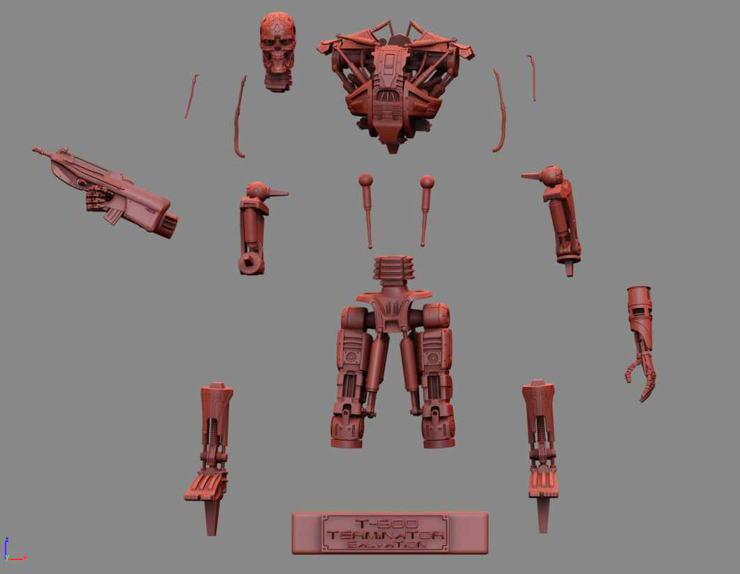 T-600 Terminator Salvation 3D print model_1