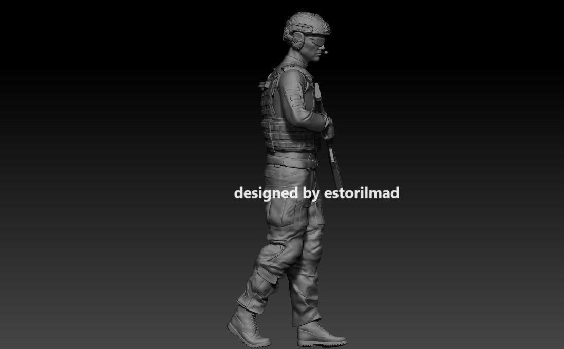 GERMAN BUNDESWEHR SOLDIER ISAF WITH G36 V3 3D print model_2