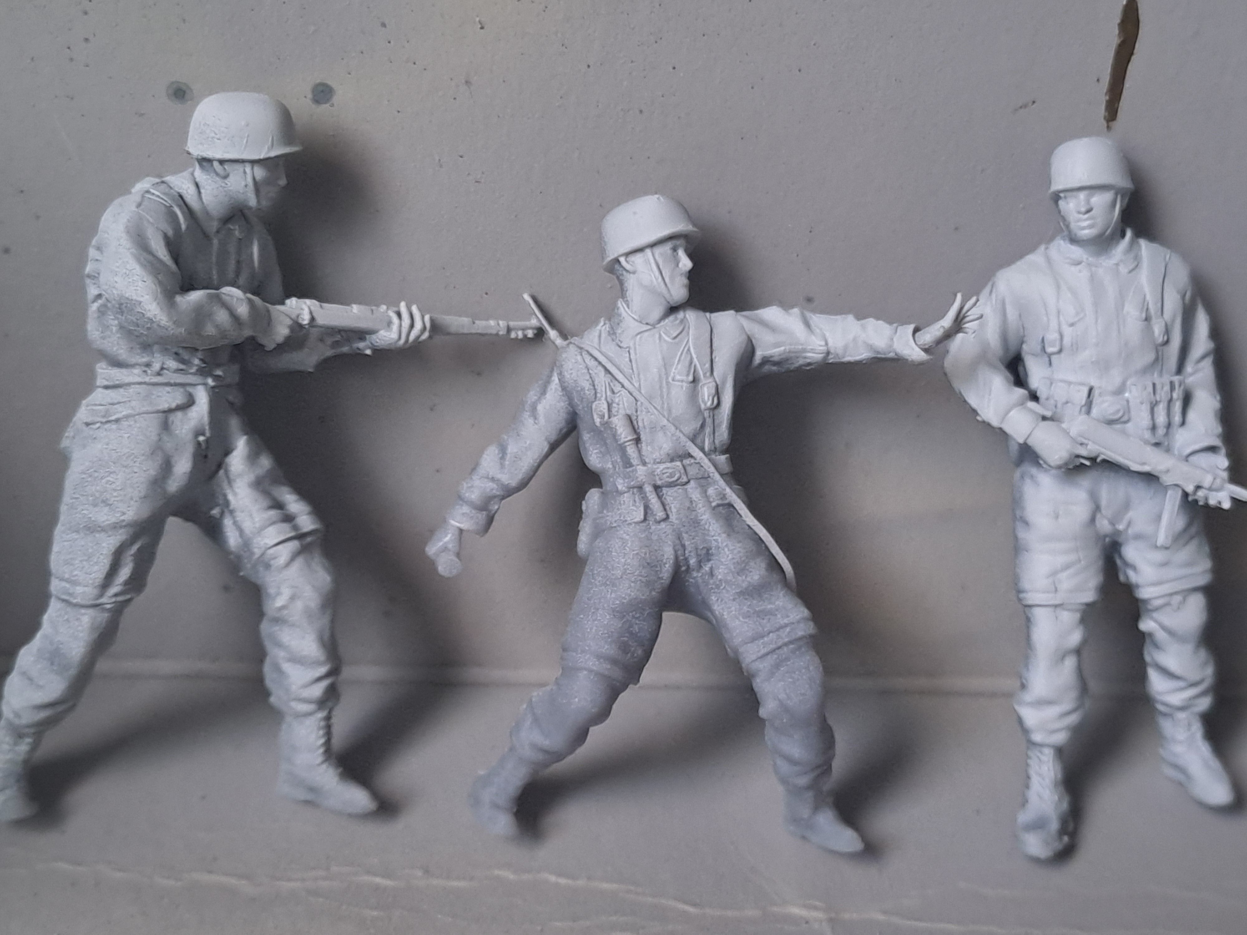 PACK 5 GERMAN PARATROOPERS V2 FALLSCHIRMJAGER 3D print model_2