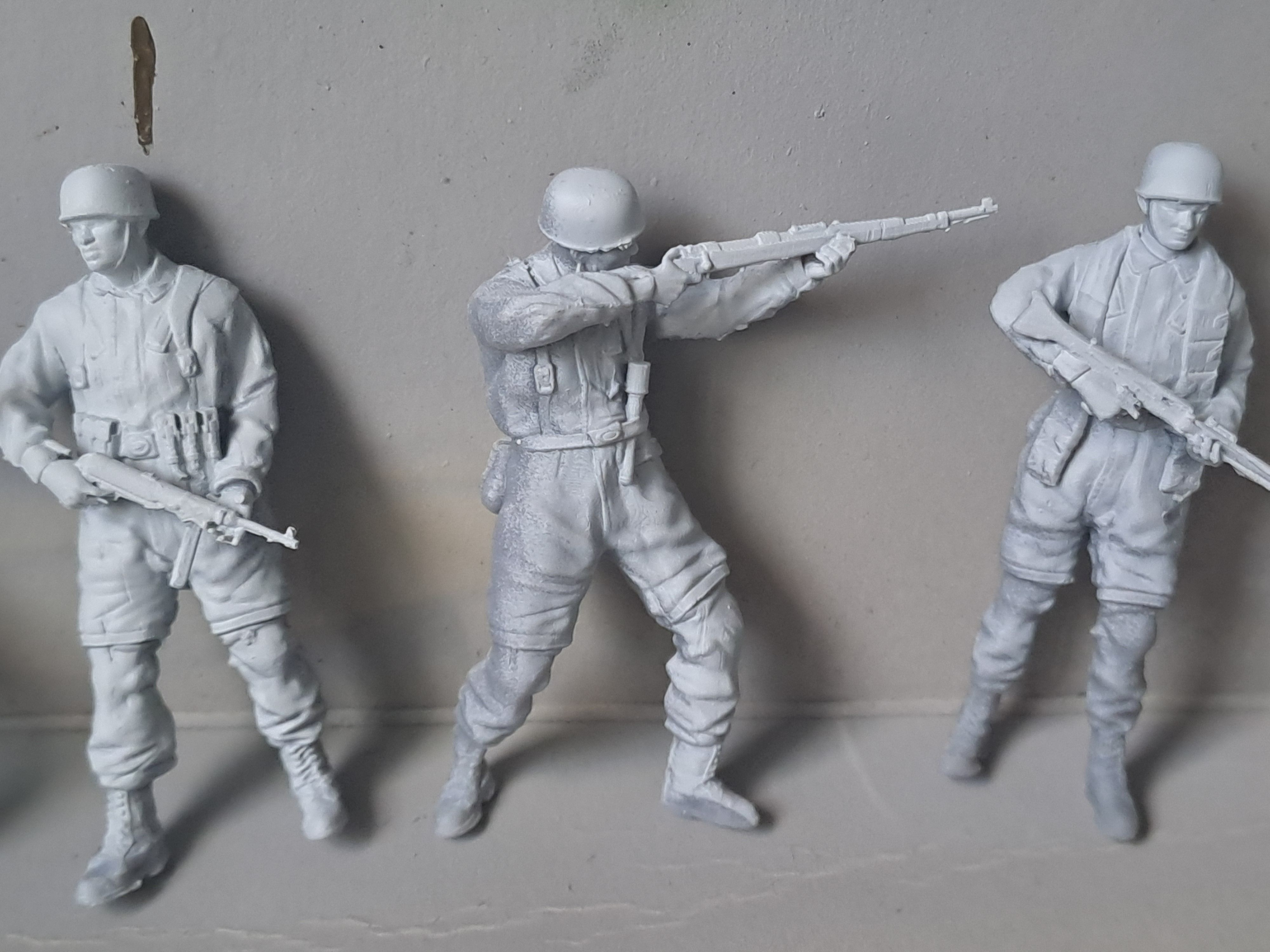 PACK 5 GERMAN PARATROOPERS V2 FALLSCHIRMJAGER 3D print model_3