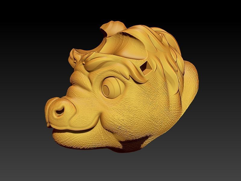 Kawaii Mini Buffalo  3D print model_11