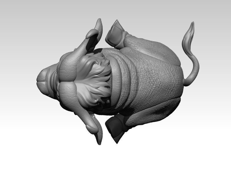 Kawaii Mini Buffalo  3D print model_3