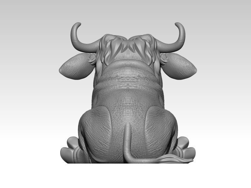 Kawaii Mini Buffalo  3D print model_2