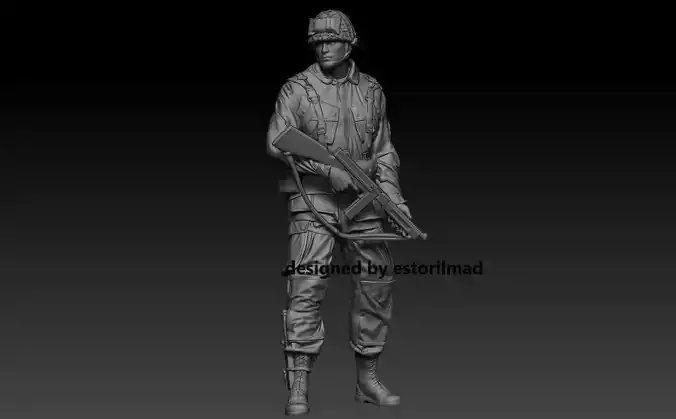  SOLDADO PARACAIDISTA THOMPSON  AIRBONE 101 3D print model