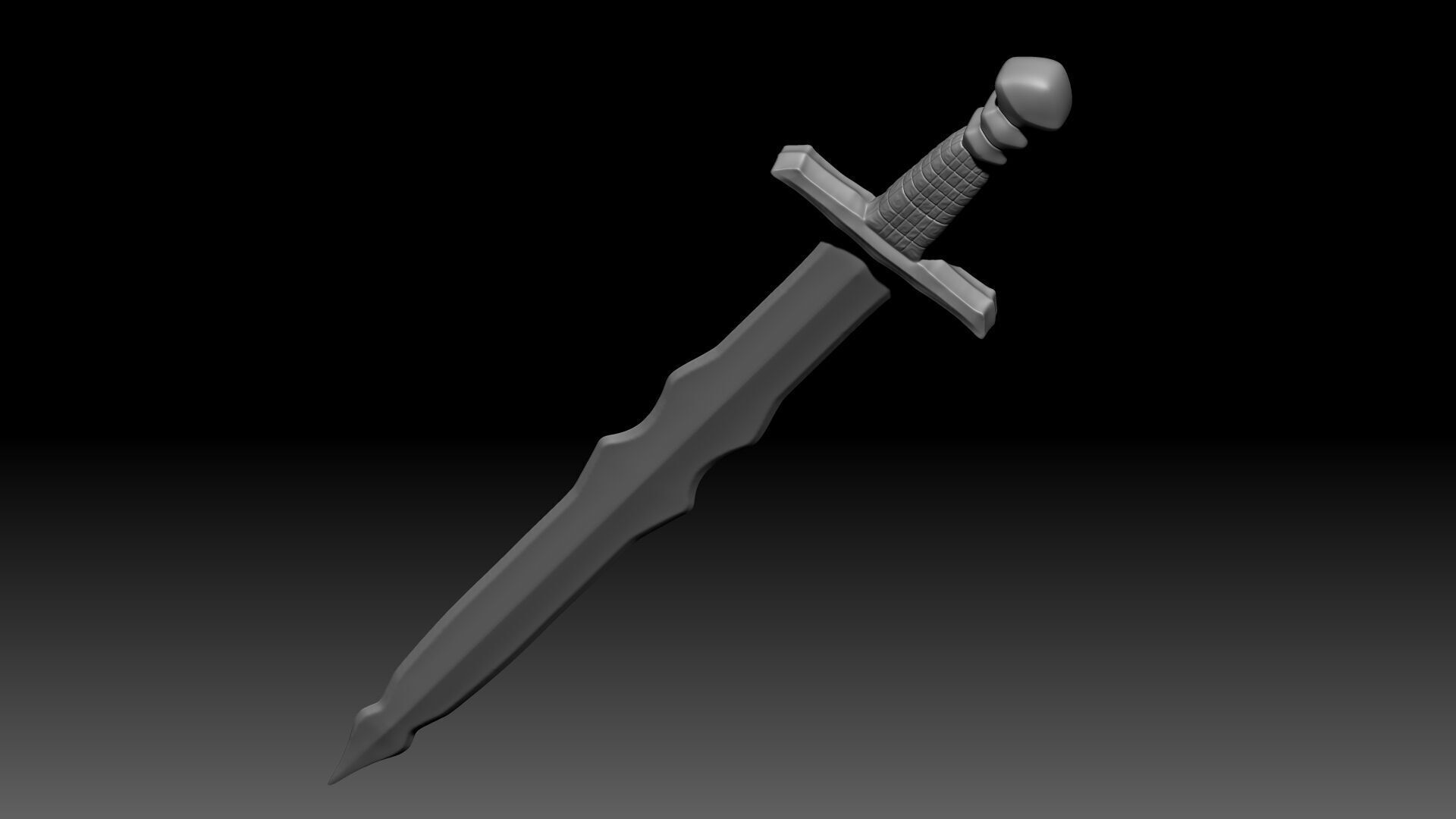 Glass Sword 3D print model_3