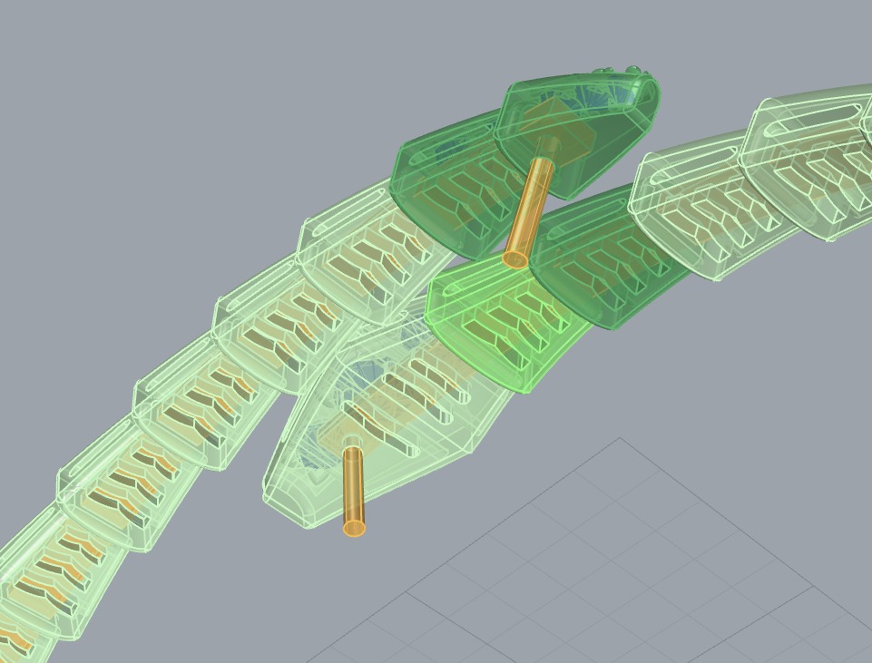 Bvlgari Serpenti Bracelet Viper with gem 3D print model_7