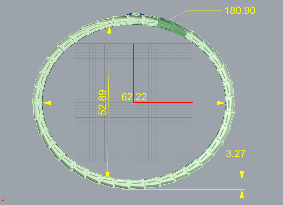 Bvlgari Serpenti Bracelet Viper with gem 3D print model_2