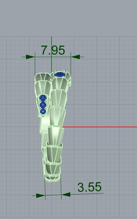 Bvlgari Ring Serpenti Viper with gem 3D print model_3