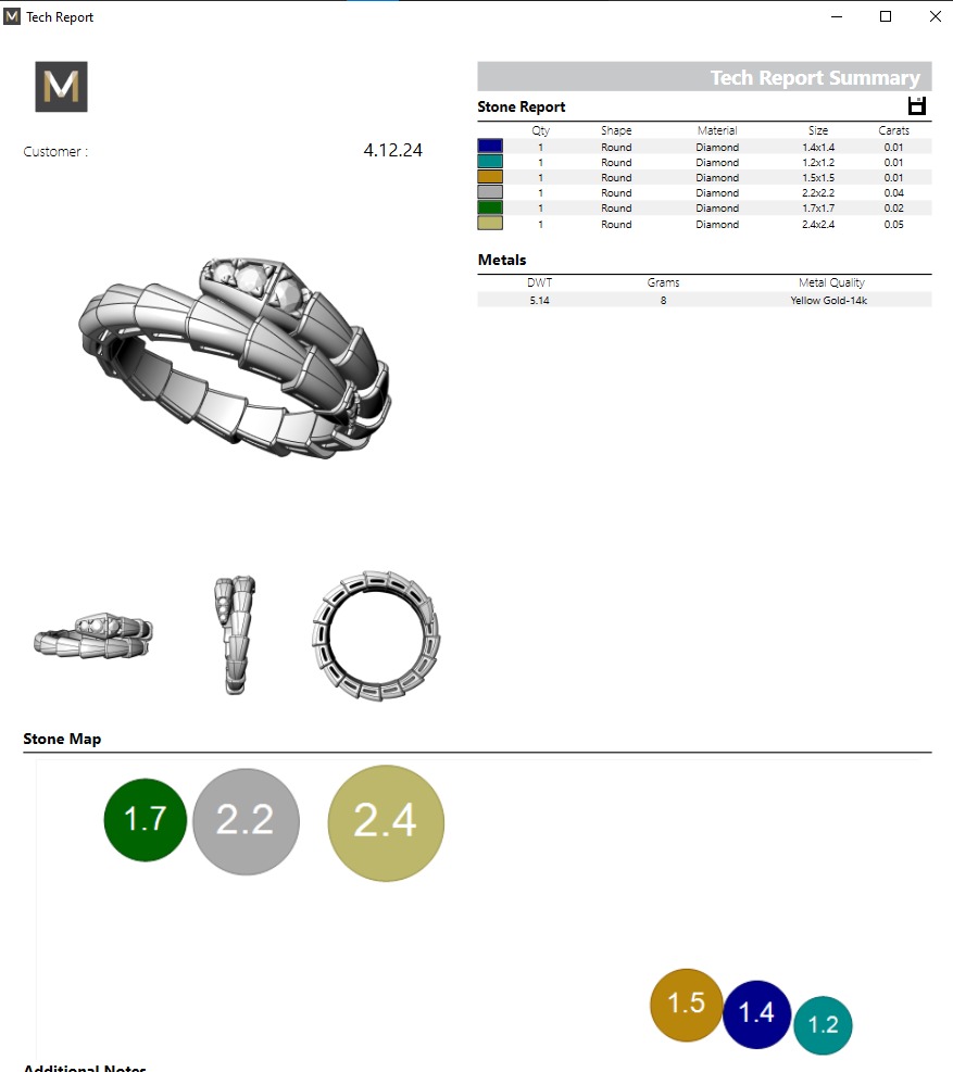 Bvlgari Ring Serpenti Viper with gem 3D print model_6