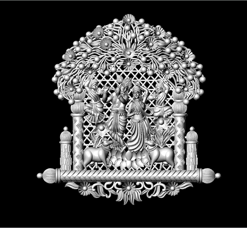 Radhakrishna 3dprint model file-2 3D print model_8