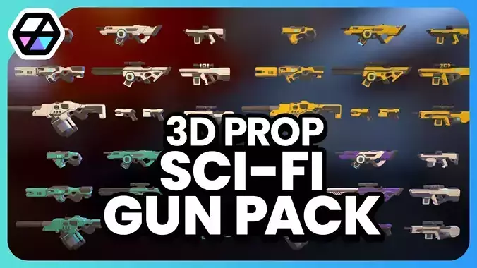 3D Props - Sci-fi Gun