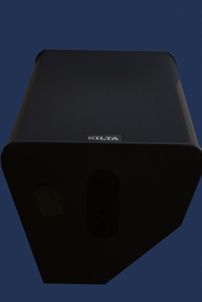 Kilta 15 Passive Full-Range Speaker Low-poly 3D model_2