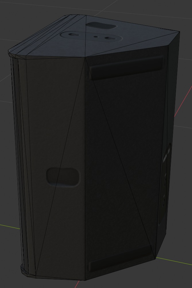 Kilta 15 Passive Full-Range Speaker Low-poly 3D model_8