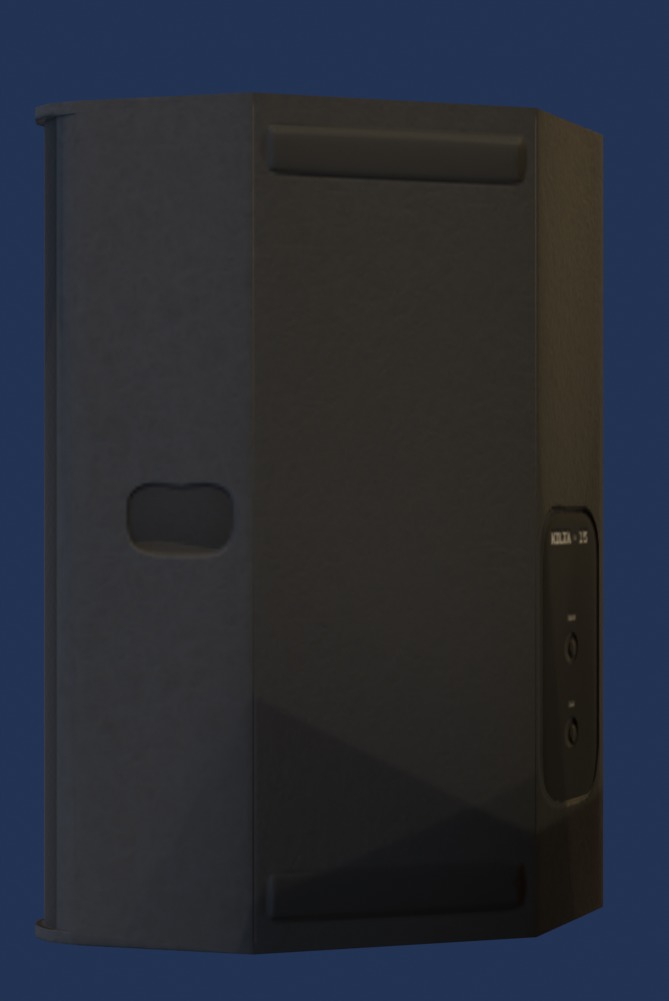 Kilta 15 Passive Full-Range Speaker Low-poly 3D model_3